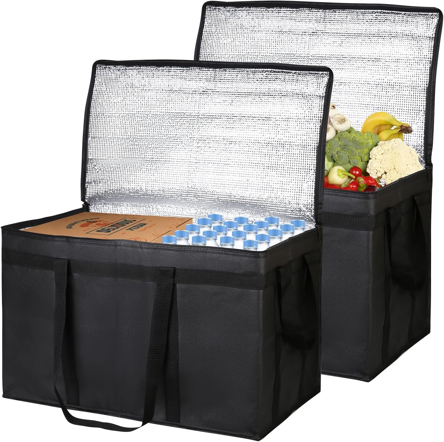 Grossiste Sacs Isolés pour Livraison Alimentaire XXXL, Fabricant de Sacs de Courses/Restauration/Pizza, Logo Personnalisé pour Transport Chaud/Froid.