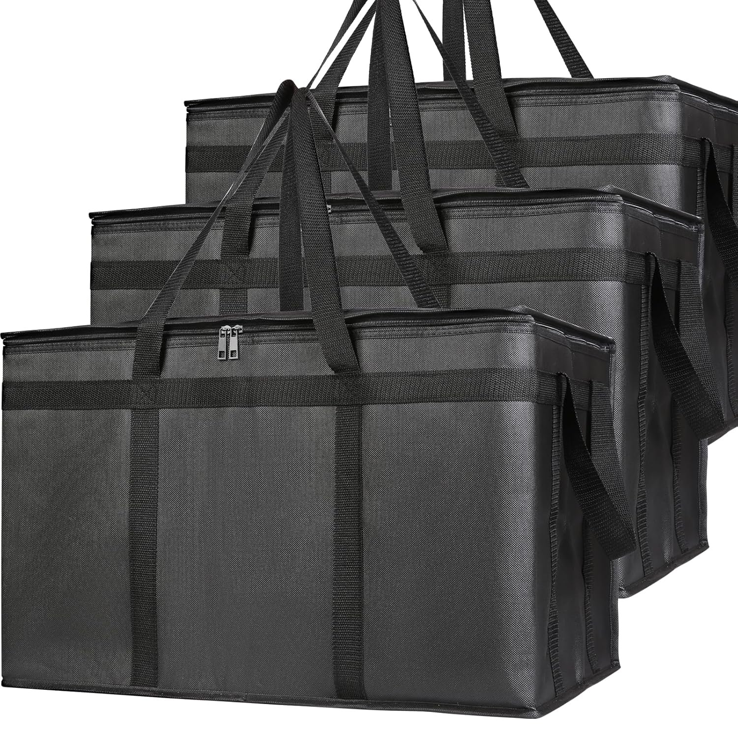 Grossiste Sac de Livraison Alimentaire Isotherme 3-Pack XXXL pour Pizza, Sac Thermique Rideshare pour Traiteur, Fournisseur de Solutions de Transport Chaud/Froid en Vrac
