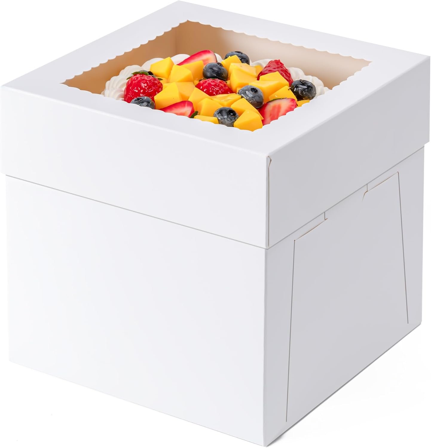 Grossiste Boîtes à Gâteaux 10 Pouces, Conteneurs de Transport Jetables 10x10x8 Pouces avec Couvercles, Boîtes de Pâtisserie avec Grande Fenêtre pour Cookies, Tartes, Cupcakes, Pâtisseries - OEM, Fabricant, Vente en Gros