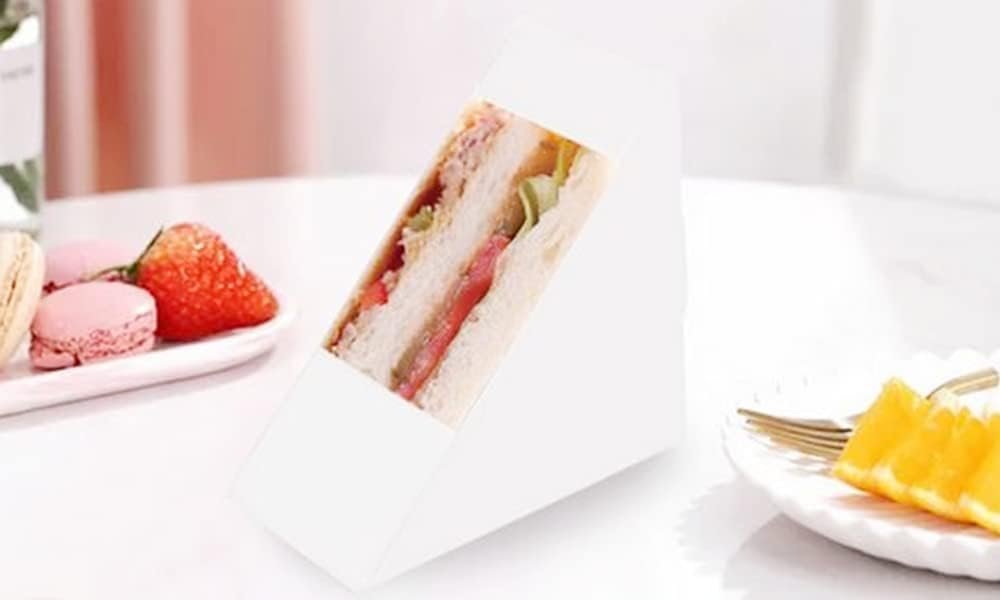 Grossiste en Vrac, boîtes à sandwich éco-responsables avec fenêtre pour service de restauration, logo personnalisé (100 pièces, taille moyenne, blanc) Grossiste en Vrac, boîtes à sandwich éco-responsables avec fenêtre pour service de restauration, logo personnalisé (100 pièces, taille moyenne, blanc)