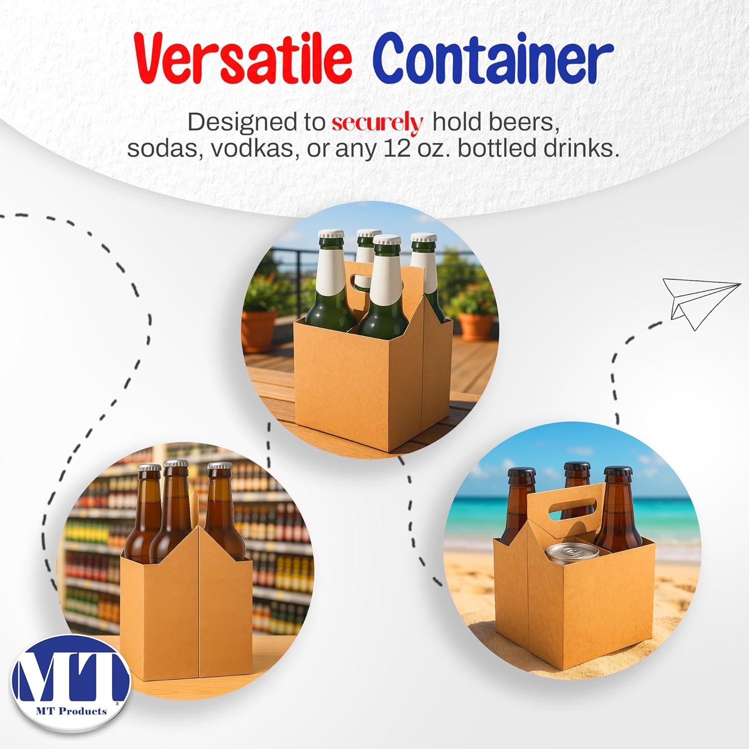 Grossiste porte-bouteilles jetable 12 oz pour transport - Personnalisation de logo disponible (Pack de 10) - Fabricant reconnu