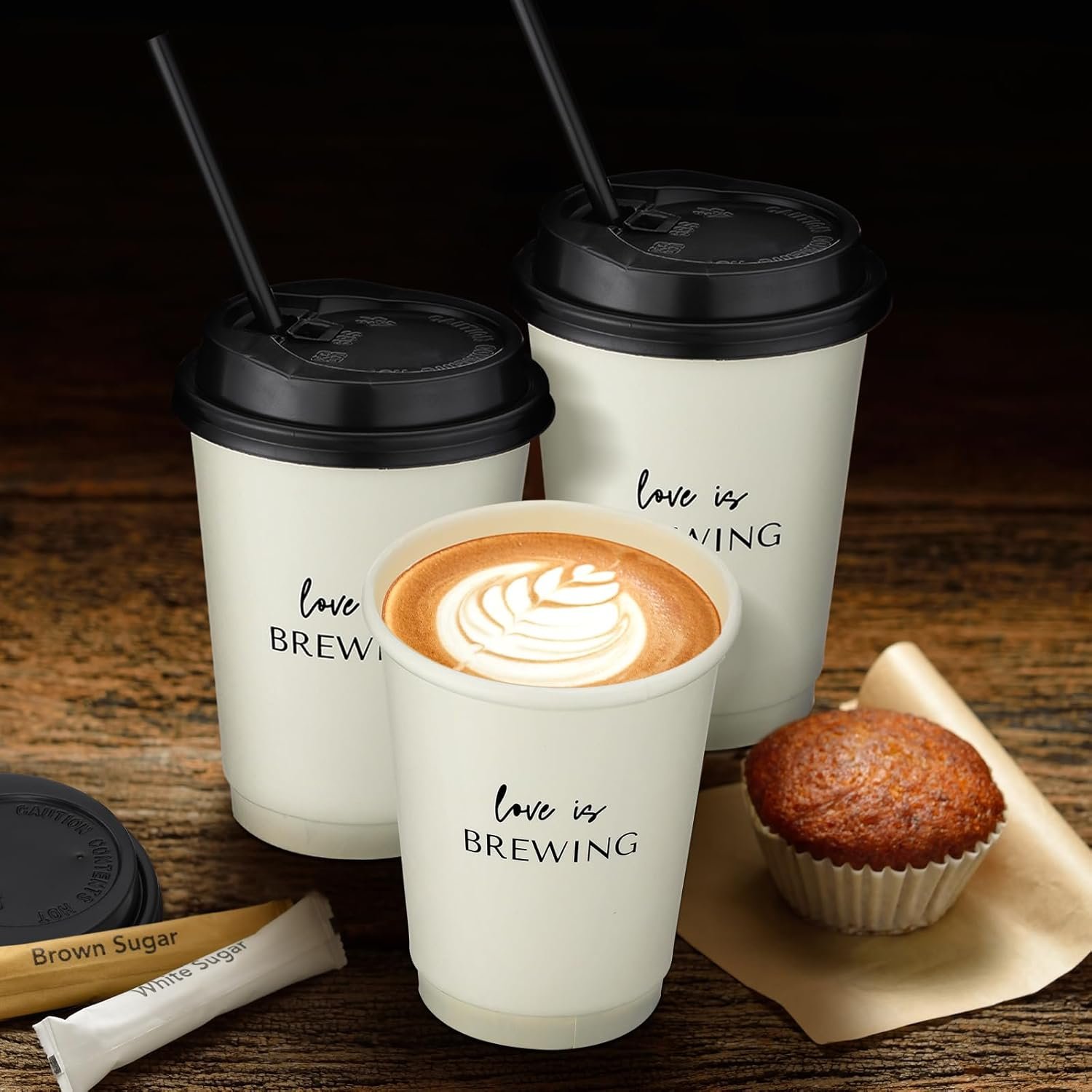 Cups en Vrac de 50 Pièces pour Mariage avec Logo Personnalisé, Gobelet en Papier à Usage Unique avec Couverture et Paille pour Décoration de Réception, Fournisseur de Fête de Mariage et Enterrement de Vie de Jeune Fille. Cups en Vrac de 50 Pièces pour Mariage avec Logo Personnalisé, Gobelet en Papier à Usage Unique avec Couverture et Paille pour Décoration de Réception, Fournisseur de Fête de Mariage et Enterrement de Vie de Jeune Fille.