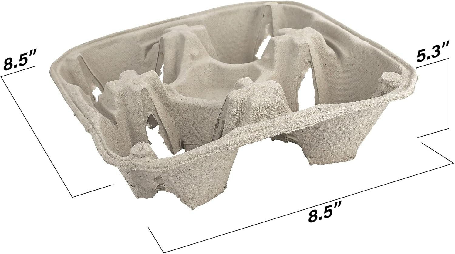 Grossiste porte-boisson en pulpe de fibre pour 4 tasses 8-32 oz, fabriqué par un fournisseur, vente en gros de pack de 25.