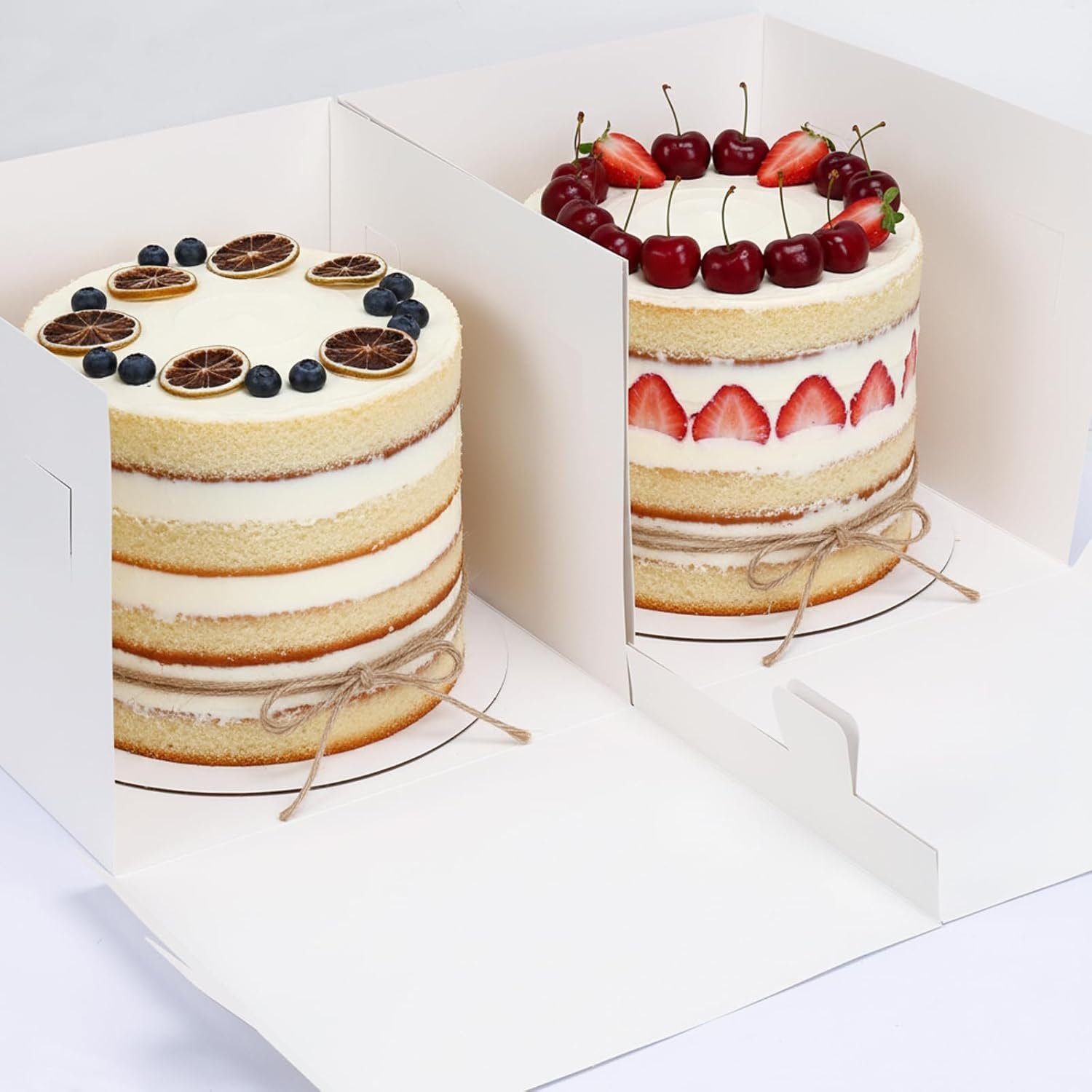 Grossiste Boîtes à Gâteau Jetables 12x12x10 Pouces avec Supports pour Pâtisseries, Logo Personnalisé, Fabricant de Contenants pour Gâteau Cupcake Cookie Pie Pastry, Vente en Gros pour la Saint-Valentin et la Fête des Mères