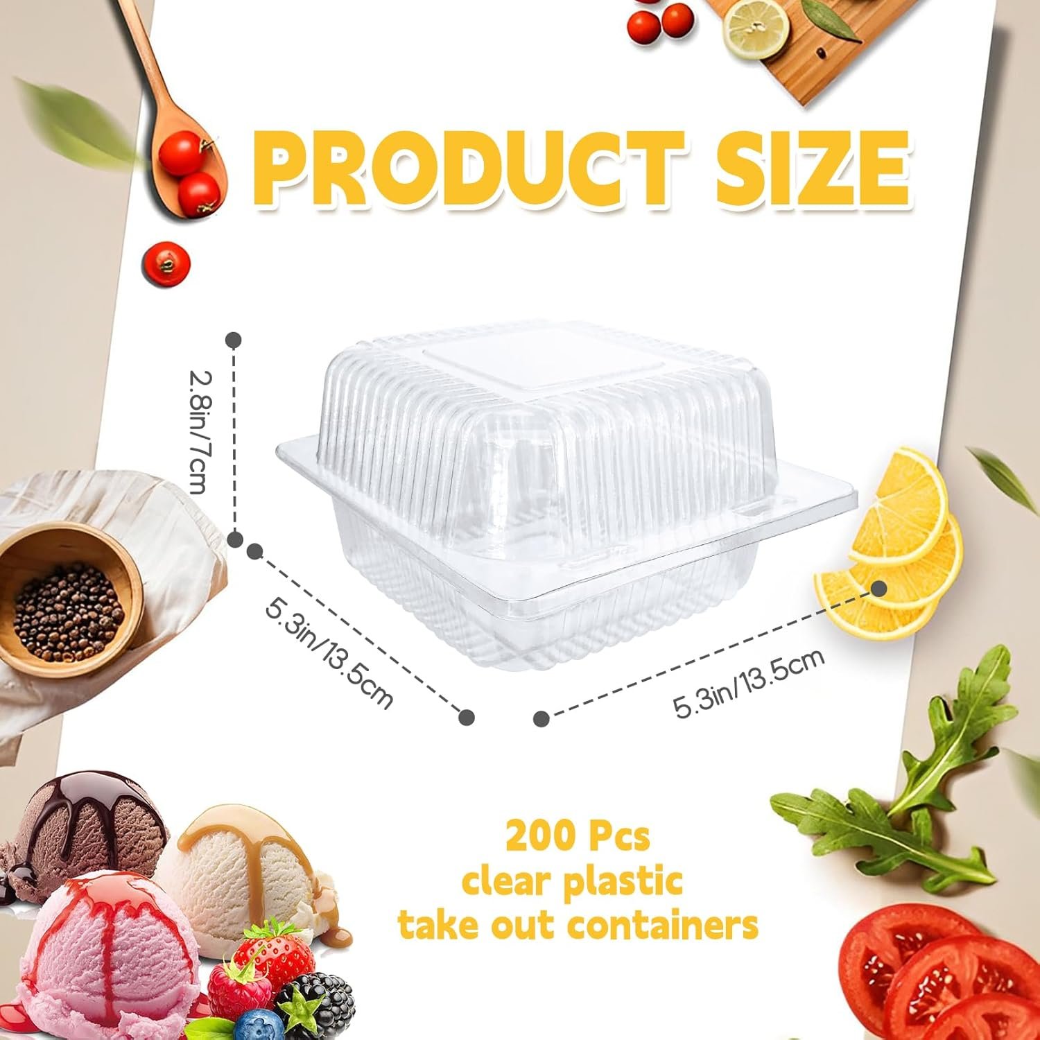 Conteneurs alimentaires en plastique transparent, 200 Pcs, 5.3x4.7x2.8 pouces, vente en gros, fabricant de boîtes alimentaires à charnières carrées, traîneaux à emporter avec couvercles transparents, logo personnalisé. Conteneurs alimentaires en plastique transparent, 200 Pcs, 5.3x4.7x2.8 pouces, vente en gros, fabricant de boîtes alimentaires à charnières carrées, traîneaux à emporter avec couvercles transparents, logo personnalisé.