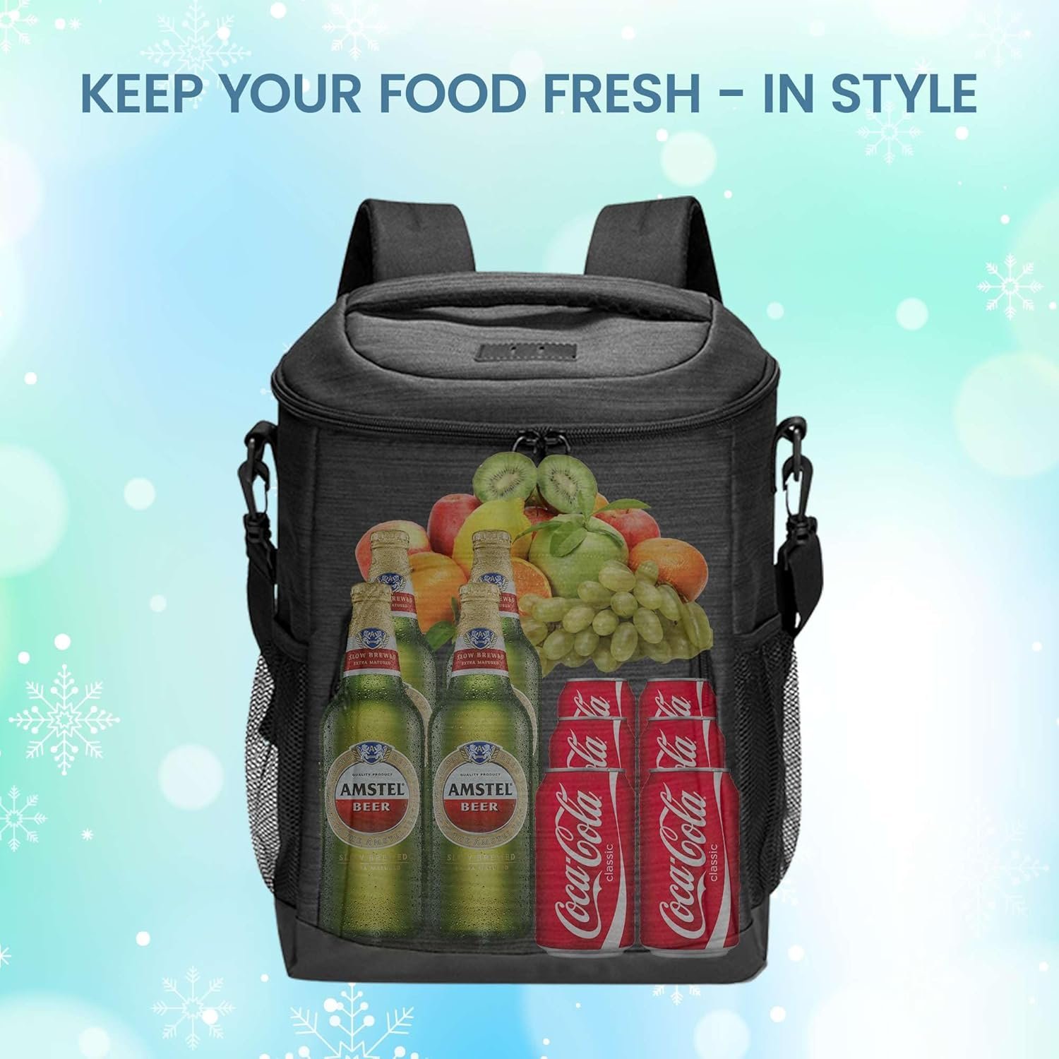 Grossiste Sac de Glacière Personnalisé - Sac Isotherme Personnalisable pour Événements d'Entreprise ou Cadeaux - Fabricant de Sac Isotherme Étanche, Capacité de 24 Canettes de Bière - 15x10x7 - Marque Blanche 123