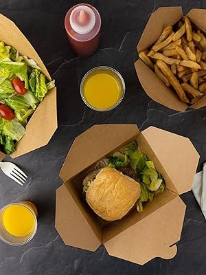 Grossiste en contenants alimentaires à emporter kraft marron, 30 oz (50 pièces), résistants aux fuites et à la graisse pour restaurants, OEM et vente en gros.