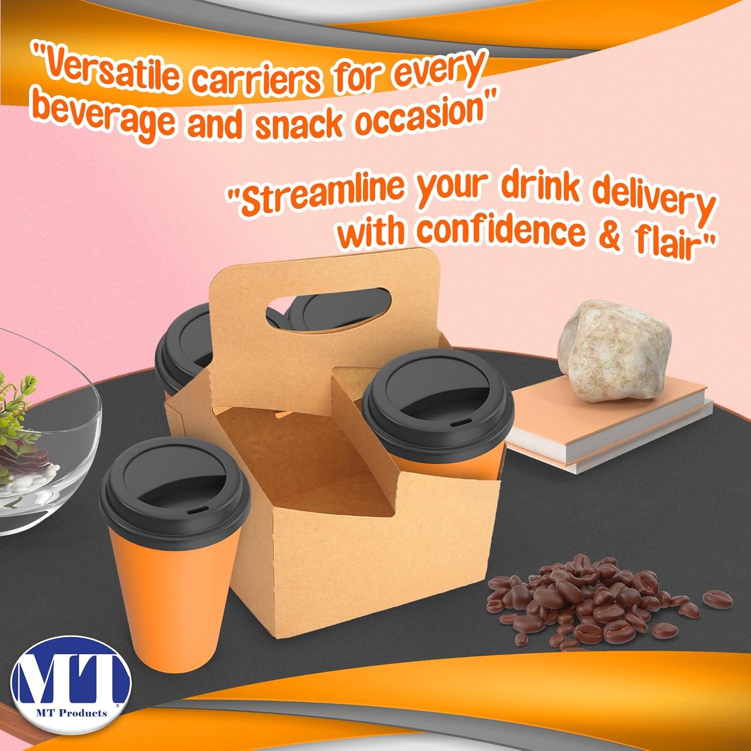 Grossiste Support de Boissons Jetable 4 Gobelets 6,5