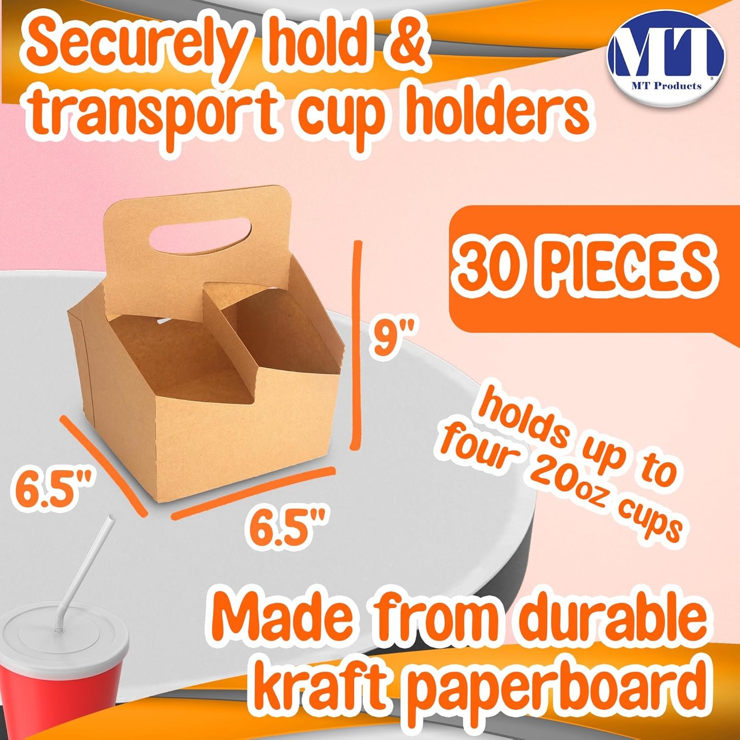 Grossiste Support de Boissons Jetable 4 Gobelets 6,5