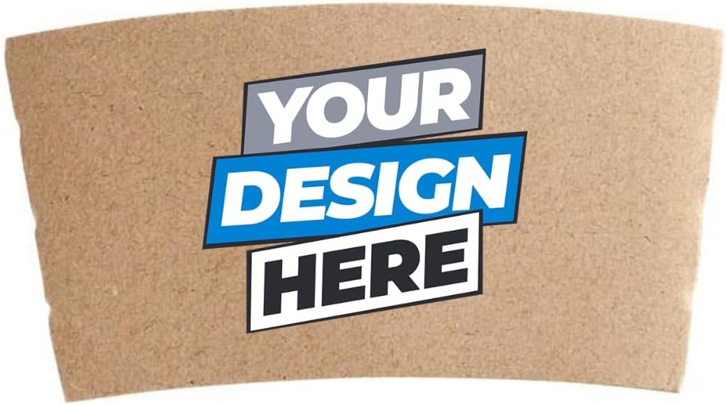 Grossiste en gobelets à café en papier jetables de 12 à 20 oz avec manchons kraft personnalisés et impression couleur pleine, 100 pcs, Fournisseur OEM.