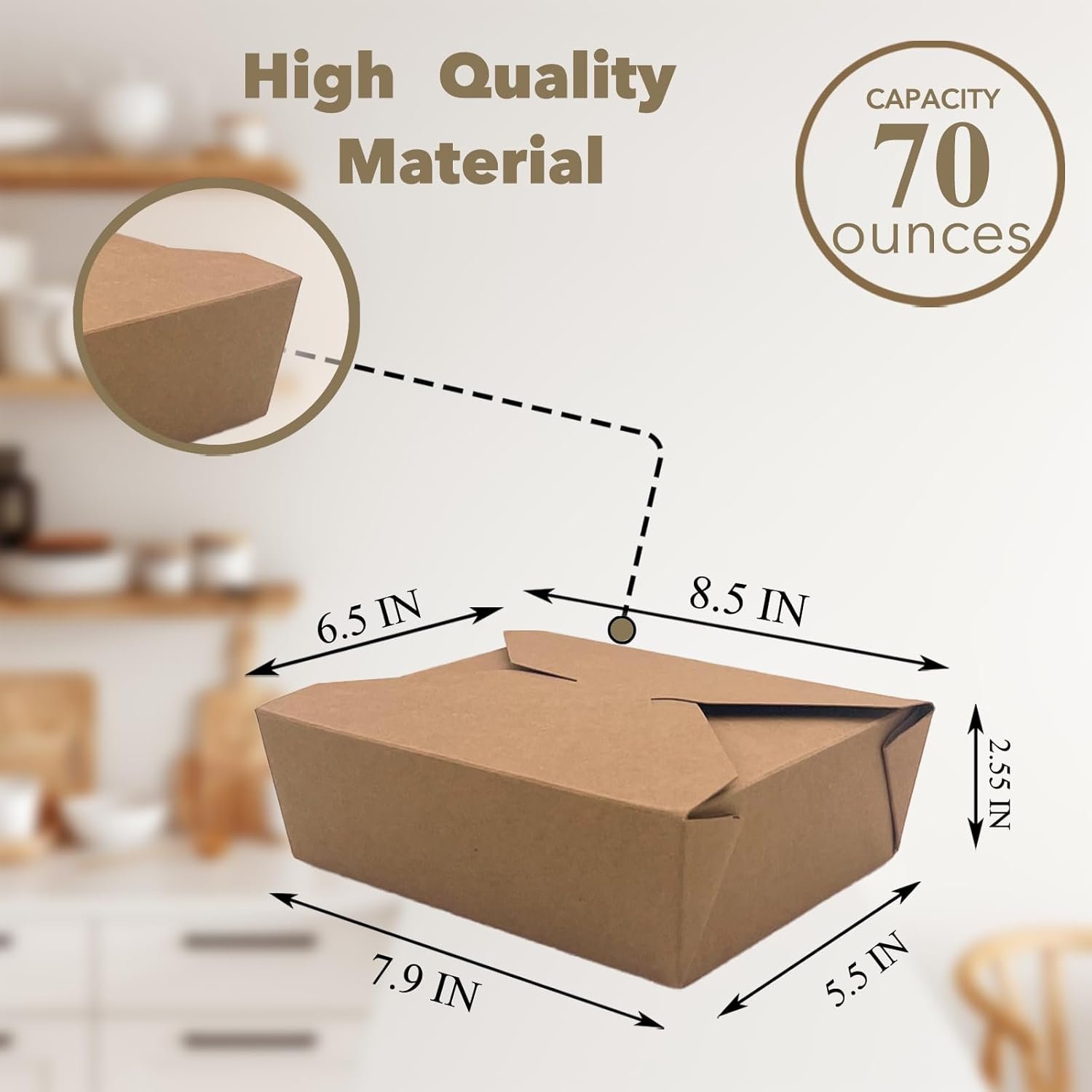 Grossiste 70Oz 50Pcs Contenants Alimentaires Jetables, Fournisseur de Boîtes en Kraft à Emporter Microwavable et Réfrigérateur, Logo Personnalisé (70OZ-50PACK) Grossiste 70Oz 50Pcs Contenants Alimentaires Jetables, Fournisseur de Boîtes en Kraft à Emporter Microwavable et Réfrigérateur, Logo Personnalisé (70OZ-50PACK)