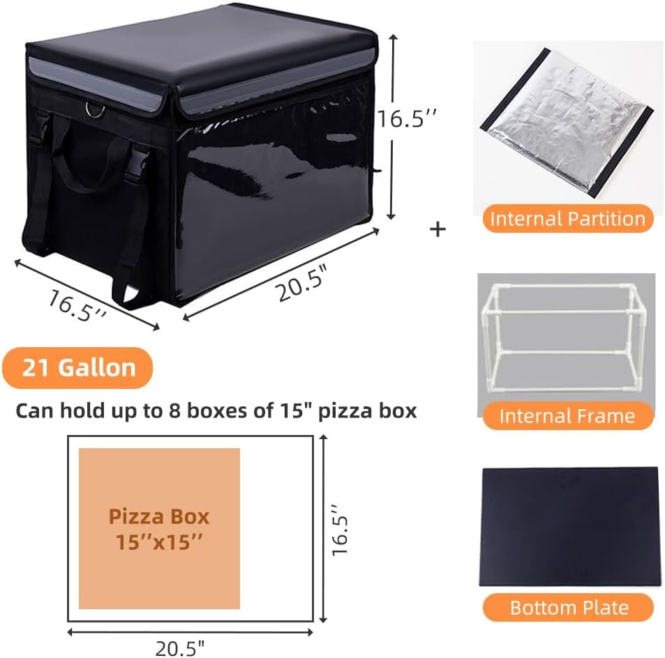 Grossiste Sacs Isolés pour Livraison Alimentaire XXXL - 20,5