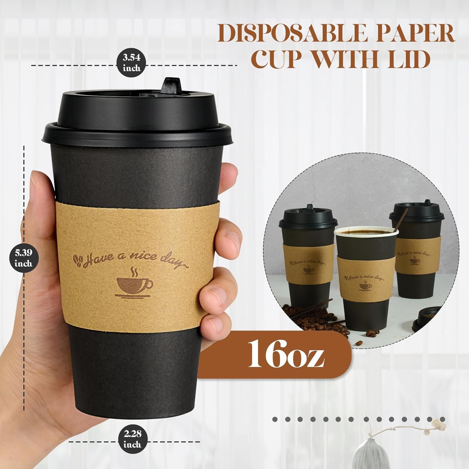 Grossiste gobelets en papier 16 oz avec couvercles et manches, café noir jetable, pour événements et voyages, Fabricant de solutions personnalisées, vente en gros disponibles. Grossiste gobelets en papier 16 oz avec couvercles et manches, café noir jetable, pour événements et voyages, Fabricant de solutions personnalisées, vente en gros disponibles.