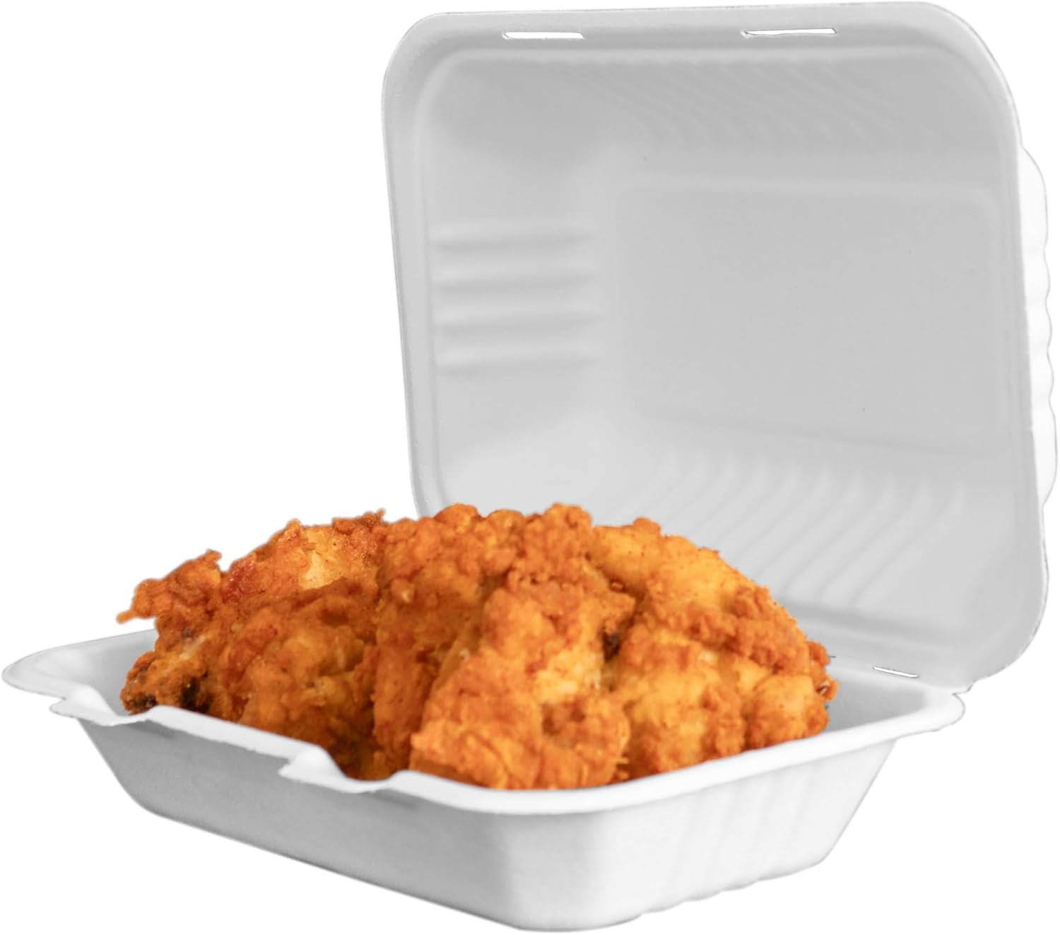 Conteneurs à emporter 9x6 pouces en bagasse compostable, Vente en gros, 75 pièces, Boîtes alimentaires jetables avec couvercles, Grossiste en contenants pour déjeuner et préparation de repas, Fabricant durable.