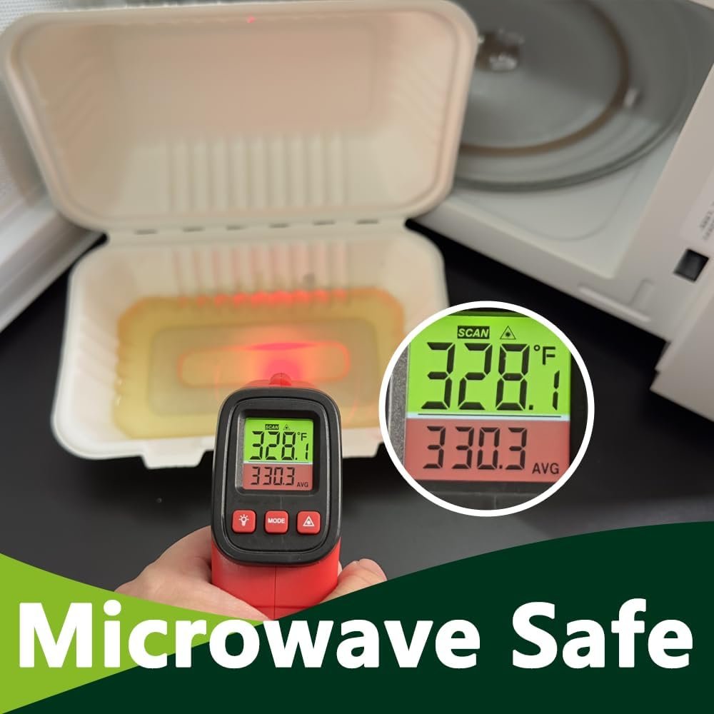 Conteneurs à emporter 9x6 pouces en bagasse compostable, Vente en gros, 75 pièces, Boîtes alimentaires jetables avec couvercles, Grossiste en contenants pour déjeuner et préparation de repas, Fabricant durable.