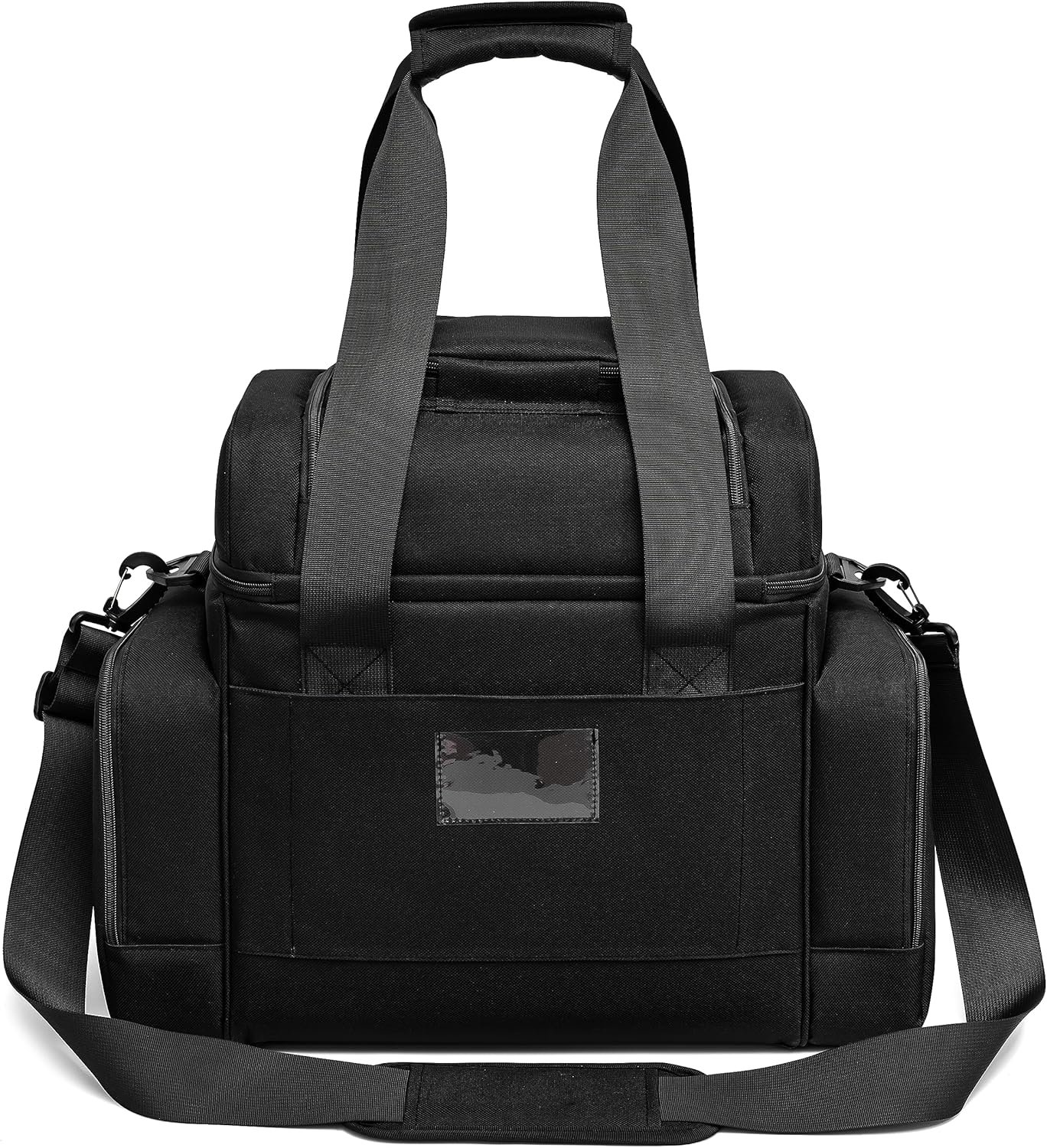 Grossiste Sac isotherme extra large (15x12,5x9 po) avec doublure rigide étanche, deux compartiments isolés, tissu résistant, isolation épaisse, coutures renforcées, poches multiples, zipper durable, pour OEM.