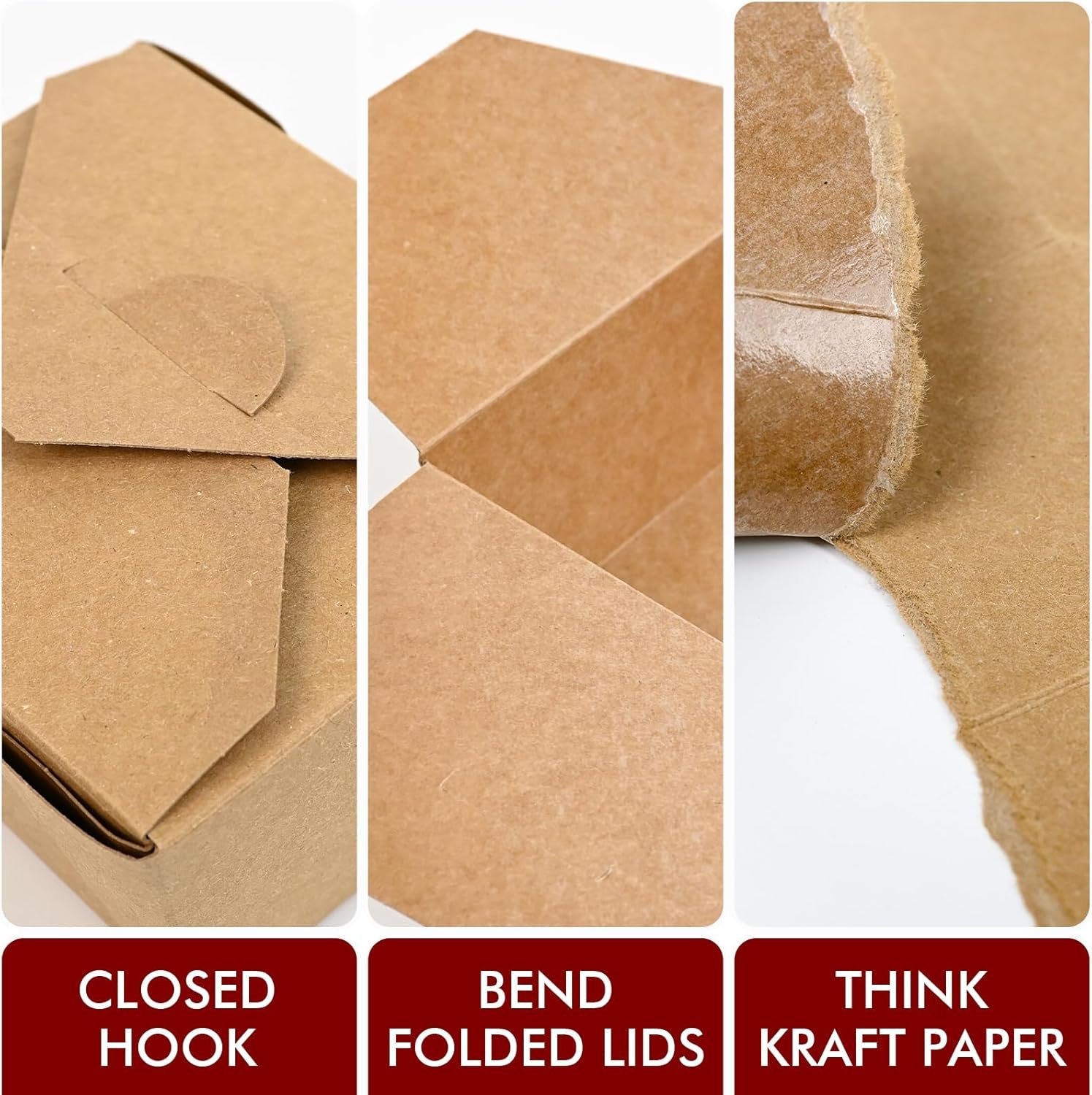 Grossiste Contenants à Emporter en Kraft de 45 oz, 80 Pièces Microwavables, Résistants aux Fuites et à la Graisse, Personnalisés pour Déjeuner et Reste, Fabricant en Vrac.