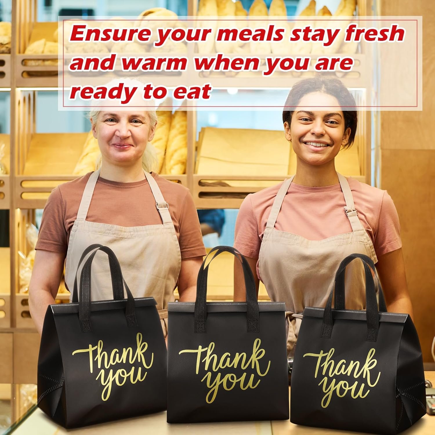 Grossiste Sacs isothermes pour la livraison de nourriture 80 pièces 9.5 x 9.5 x 6 pouces, Logo Personnalisé, Fabricant d'emballages thermiques pour aliments chauds et froids, café, lait, fruits de mer, pizza.