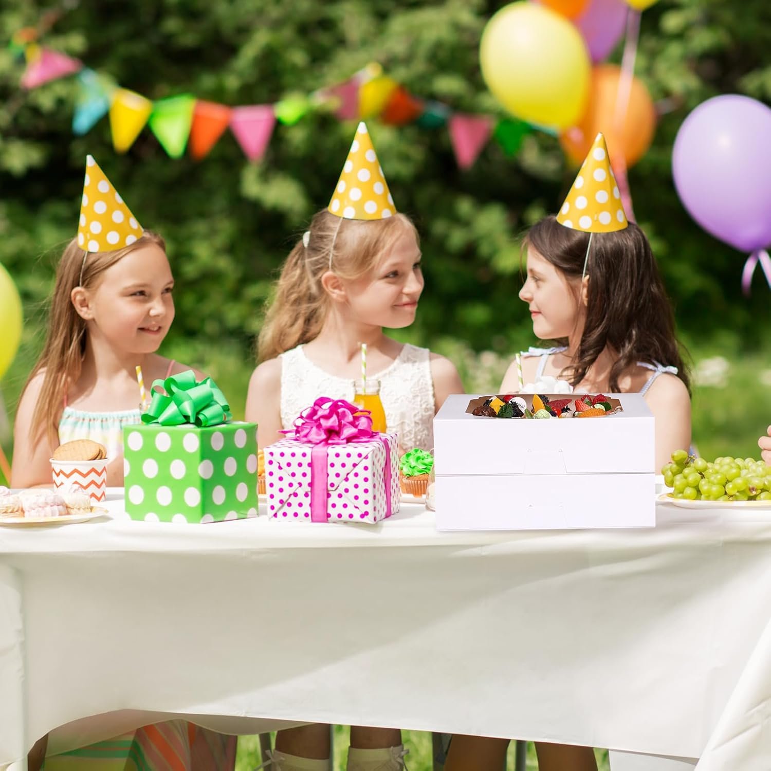 Grossiste en Vrac - Boîtes à Gâteau 56 pcs 10x10x2,5 pouces avec fenêtre pour Cookies, Pâtisseries, Tartes, Muffins, Donuts - Fournisseur avec Logo Personnalisé