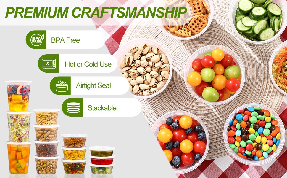 Grossiste Contenants alimentaires en plastique de 32 oz avec couvercles, fidèles à la marque, fabriqués par un fournisseur, récipient hermétique pour le stockage de soupe, sécurité au congélateur/lave-vaisselle/micro-ondes, idéal pour la préparation de repas à emporter. Grossiste Contenants alimentaires en plastique de 32 oz avec couvercles, fidèles à la marque, fabriqués par un fournisseur, récipient hermétique pour le stockage de soupe, sécurité au congélateur/lave-vaisselle/micro-ondes, idéal pour la préparation de repas à emporter.