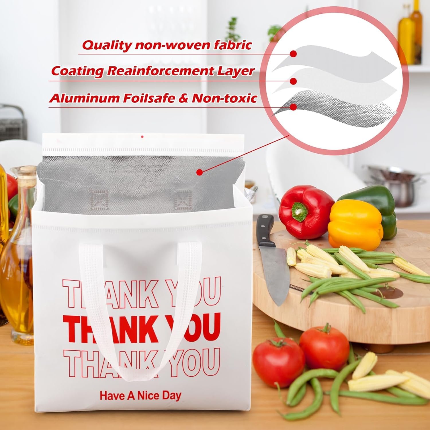 Grossiste de sacs isothermes 80 pcs pour livraison de nourriture 9.5 x 9.5 x 6 pouces, idéal pour le transport de nourriture chaude ou froide, avec possibilité de logo personnalisé, vente en gros pour cafés, pizzerias, traiteurs et pique-niques. Grossiste de sacs isothermes 80 pcs pour livraison de nourriture 9.5 x 9.5 x 6 pouces, idéal pour le transport de nourriture chaude ou froide, avec possibilité de logo personnalisé, vente en gros pour cafés, pizzerias, traiteurs et pique-niques.