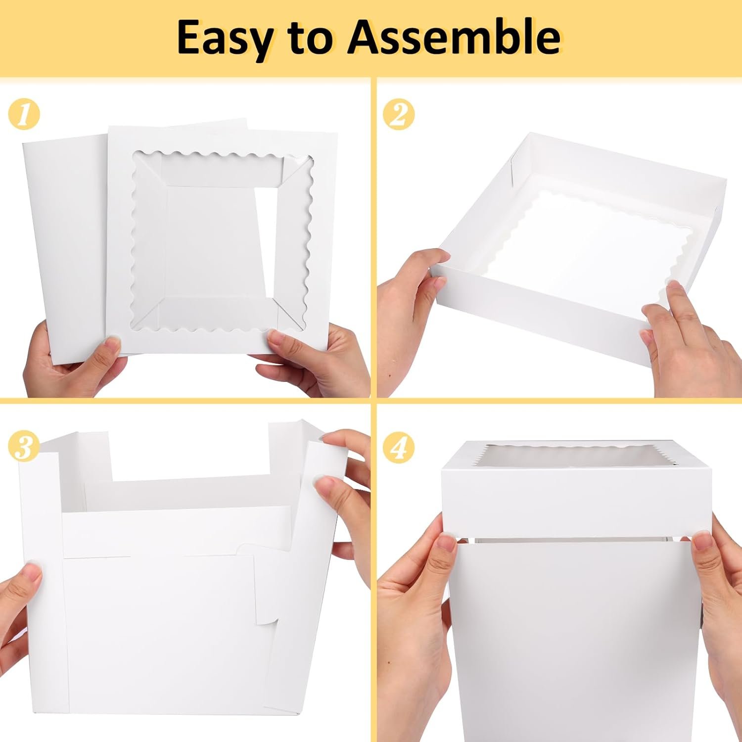 Grossiste Boîtes à Gâteaux 5 pièces 8 pouces, Conteneurs de Boulangerie avec Grande Fenêtre, Transporteur de Gâteau Blanc 8 pouces, Boîtes Jetables pour Halloween Anniversaire, Cupcake Cookie Tarte Pâtisserie (8x8x8 pouces) - Fabricant de Logo Personnalisé, Vente en Gros. Grossiste Boîtes à Gâteaux 5 pièces 8 pouces, Conteneurs de Boulangerie avec Grande Fenêtre, Transporteur de Gâteau Blanc 8 pouces, Boîtes Jetables pour Halloween Anniversaire, Cupcake Cookie Tarte Pâtisserie (8x8x8 pouces) - Fabricant de Logo Personnalisé, Vente en Gros.