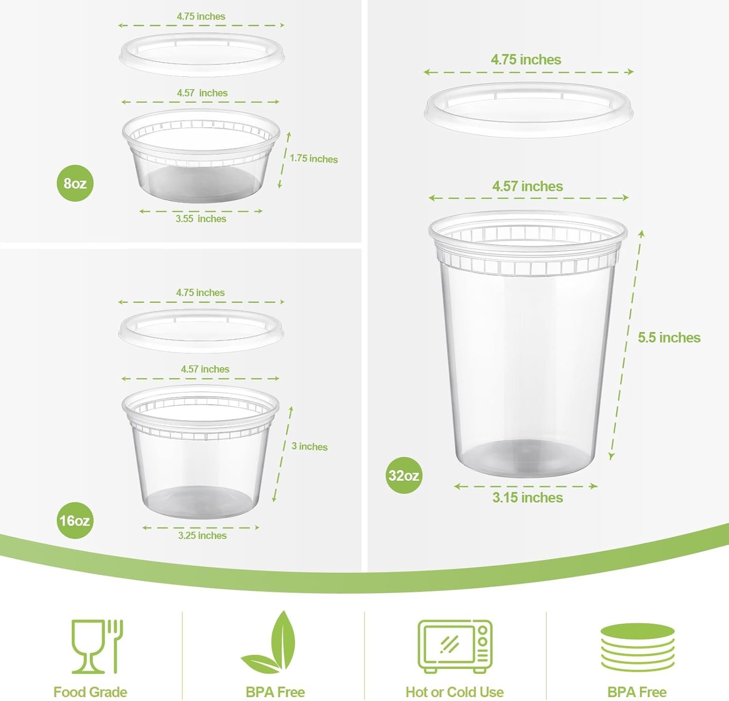 Grossiste en conteneurs alimentaires hermétiques, 24 ensembles de contenants en plastique avec couvercles, 8 oz, 16 oz, 32 oz, adaptés au stockage des soupes, sécurité au congélateur, au lave-vaisselle et au micro-ondes, OEM pour la vente en gros. Grossiste en conteneurs alimentaires hermétiques, 24 ensembles de contenants en plastique avec couvercles, 8 oz, 16 oz, 32 oz, adaptés au stockage des soupes, sécurité au congélateur, au lave-vaisselle et au micro-ondes, OEM pour la vente en gros.