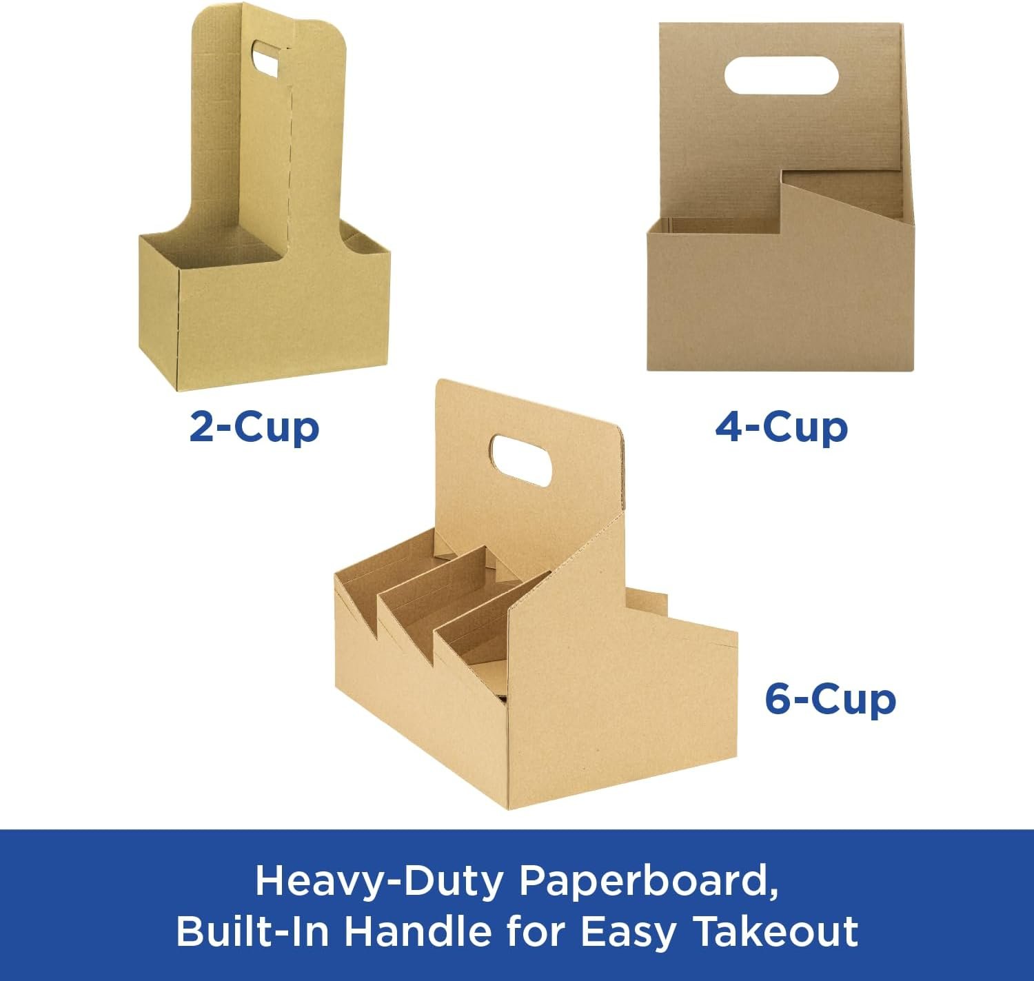 Grossiste transporteur de boissons en papier Kraft avec poignée - Support solide pour tasses à café de 12 à 32 oz, adapté aux boissons chaudes et froides - Personnalisation de logo, écologique et jetable, contenant 4 tasses - Fabricant fiable. Grossiste transporteur de boissons en papier Kraft avec poignée - Support solide pour tasses à café de 12 à 32 oz, adapté aux boissons chaudes et froides - Personnalisation de logo, écologique et jetable, contenant 4 tasses - Fabricant fiable.