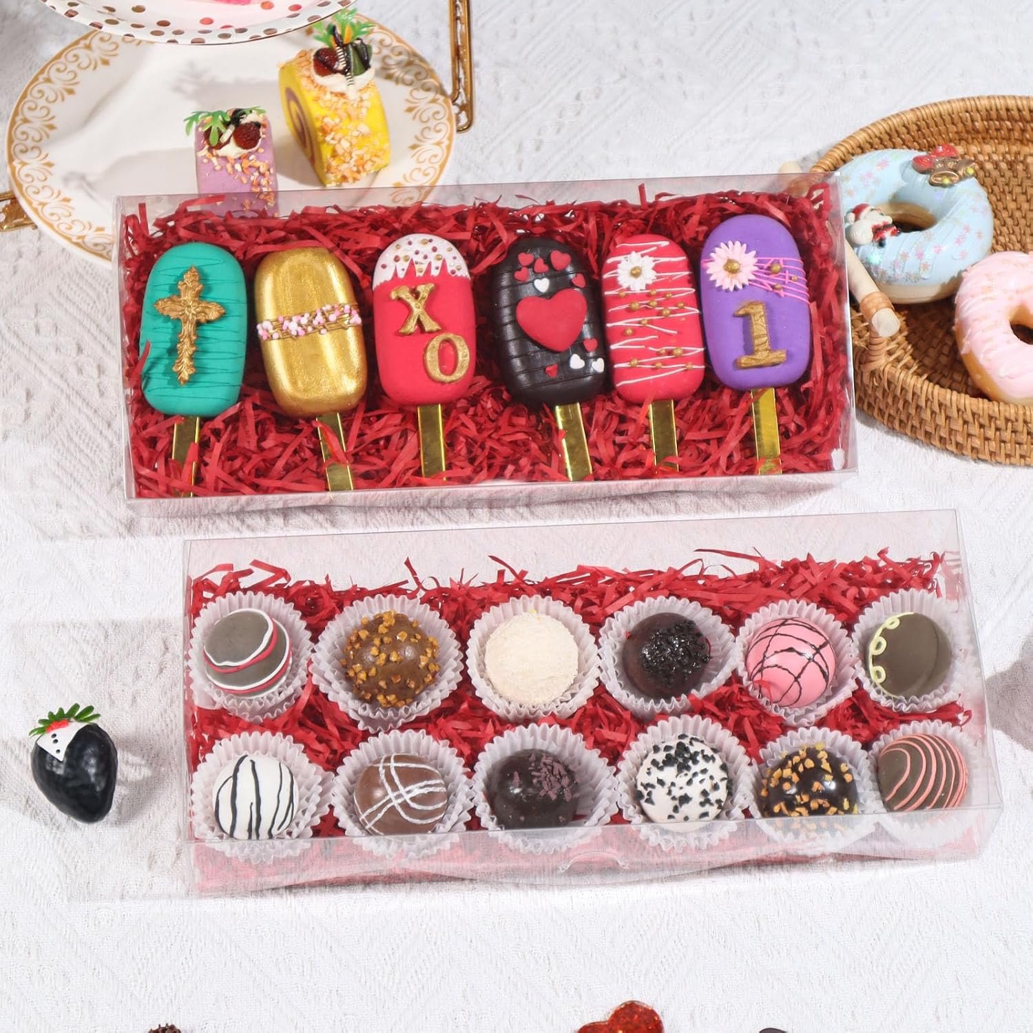 Grossiste boîtes transparentes pour fraises 12x5x2 pouces, Logo Personnalisé cookies et cadeaux pour fêtes, Vente en Gros 12PCS