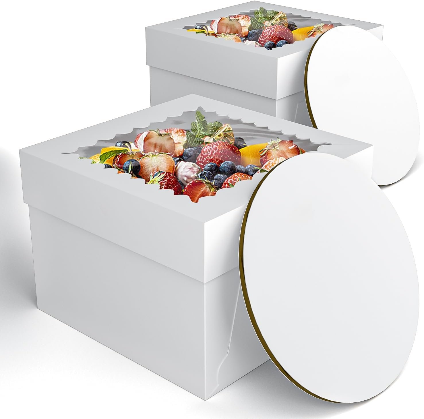 Grossiste Boîtes à Gâteaux 8 Pouces avec Fenêtre et Support, Packaging Blanc Jetable pour Mères Pâtissières, Vente en Gros Personnalisée, Idéal pour Événements et Gâteaux à Domicile, Fabricant de Solutions Pratiques