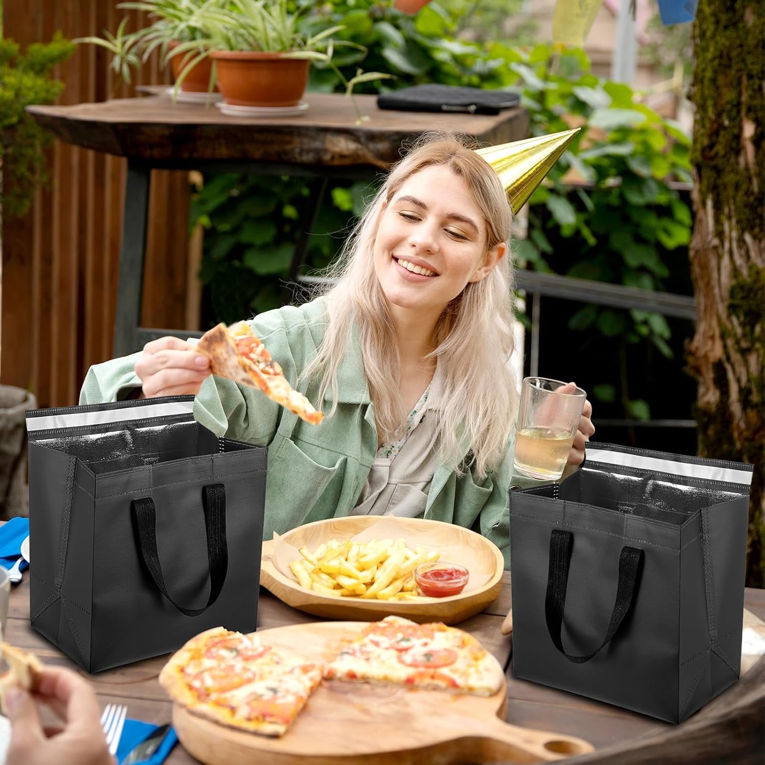 Insulated Take Away Bags en Vrac pour Livraison de Nourriture 20 Pack - Fabricant de Sacs Thermiques 9,4 x 5,9 x 9,4 pouces pour Café, Thé, Fruits de Mer, Pizza - Logo Personnalisé pour Restaurants et Traiteurs Insulated Take Away Bags en Vrac pour Livraison de Nourriture 20 Pack - Fabricant de Sacs Thermiques 9,4 x 5,9 x 9,4 pouces pour Café, Thé, Fruits de Mer, Pizza - Logo Personnalisé pour Restaurants et Traiteurs