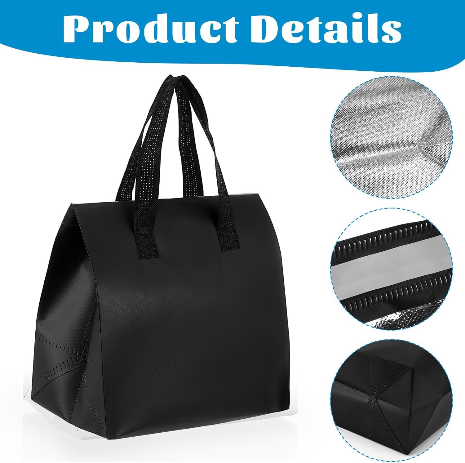 Insulated Take Away Bags en Vrac pour Livraison de Nourriture 20 Pack - Fabricant de Sacs Thermiques 9,4 x 5,9 x 9,4 pouces pour Café, Thé, Fruits de Mer, Pizza - Logo Personnalisé pour Restaurants et Traiteurs Insulated Take Away Bags en Vrac pour Livraison de Nourriture 20 Pack - Fabricant de Sacs Thermiques 9,4 x 5,9 x 9,4 pouces pour Café, Thé, Fruits de Mer, Pizza - Logo Personnalisé pour Restaurants et Traiteurs