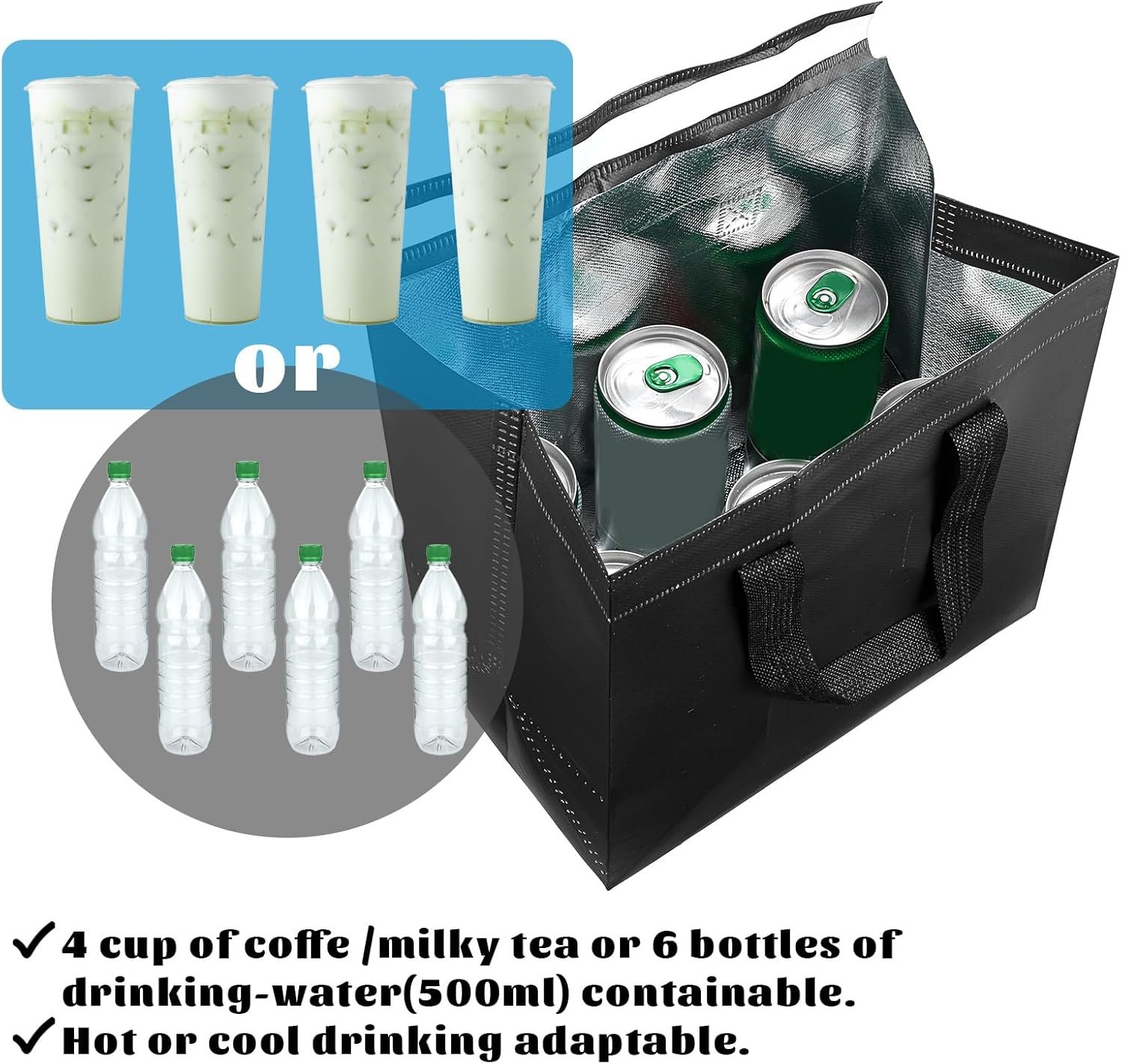 Insulated Take Away Bags en Vrac pour Livraison de Nourriture 20 Pack - Fabricant de Sacs Thermiques 9,4 x 5,9 x 9,4 pouces pour Café, Thé, Fruits de Mer, Pizza - Logo Personnalisé pour Restaurants et Traiteurs Insulated Take Away Bags en Vrac pour Livraison de Nourriture 20 Pack - Fabricant de Sacs Thermiques 9,4 x 5,9 x 9,4 pouces pour Café, Thé, Fruits de Mer, Pizza - Logo Personnalisé pour Restaurants et Traiteurs