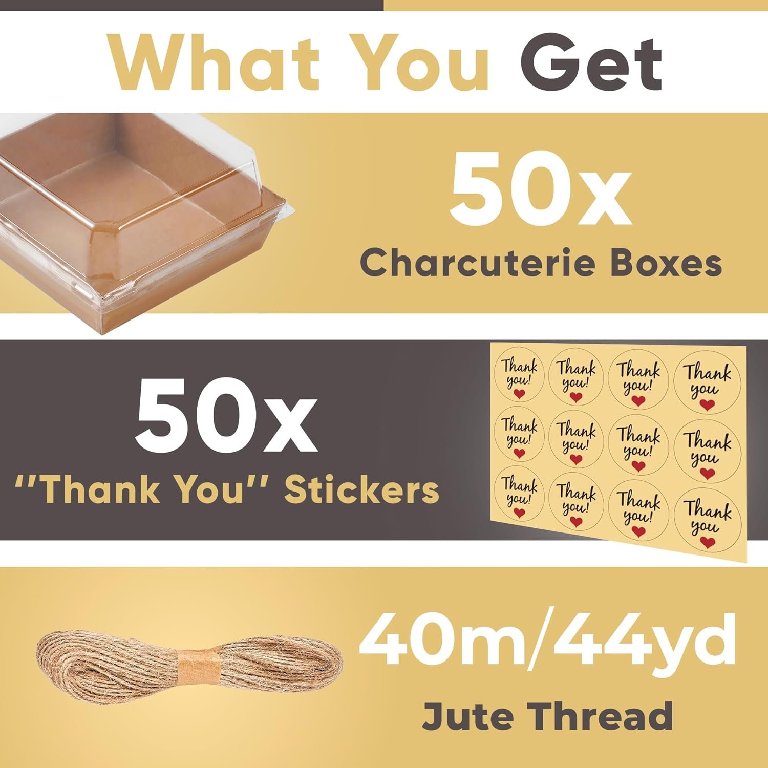 Grossiste 50 Pack de petites boîtes à charcuterie avec couvercles transparents - Boîte à charcuterie à emporter en papier, contenants alimentaires jetables, boîtes à dessert de 5 pouces pour sandwich, cookie, sushi, part de gâteau, fraises - Marque blanche