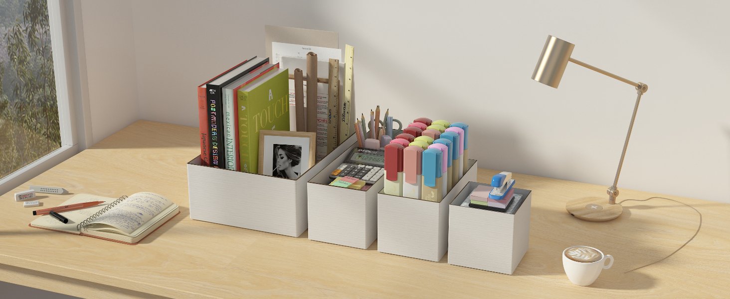 Organisateurs de tiroir en carton blanc robustes 20 PCS 12x9x4, grossiste pour solutions de rangement minimalistes, logo personnalisé idéal pour cuisines, garde-manger, bureaux, salles de classe, vente en gros.