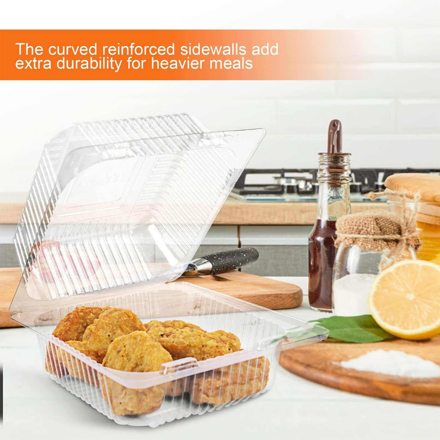 Grossiste Contenants Clairs en Plastique à Emporter, 100 Pcs, Fournisseur de Conteneurs à Coquille Jetables pour Desserts, Salades, Pâtes, Sandwiches (5x4,7x2,8 in) avec Logo Personnalisé. Grossiste Contenants Clairs en Plastique à Emporter, 100 Pcs, Fournisseur de Conteneurs à Coquille Jetables pour Desserts, Salades, Pâtes, Sandwiches (5x4,7x2,8 in) avec Logo Personnalisé.