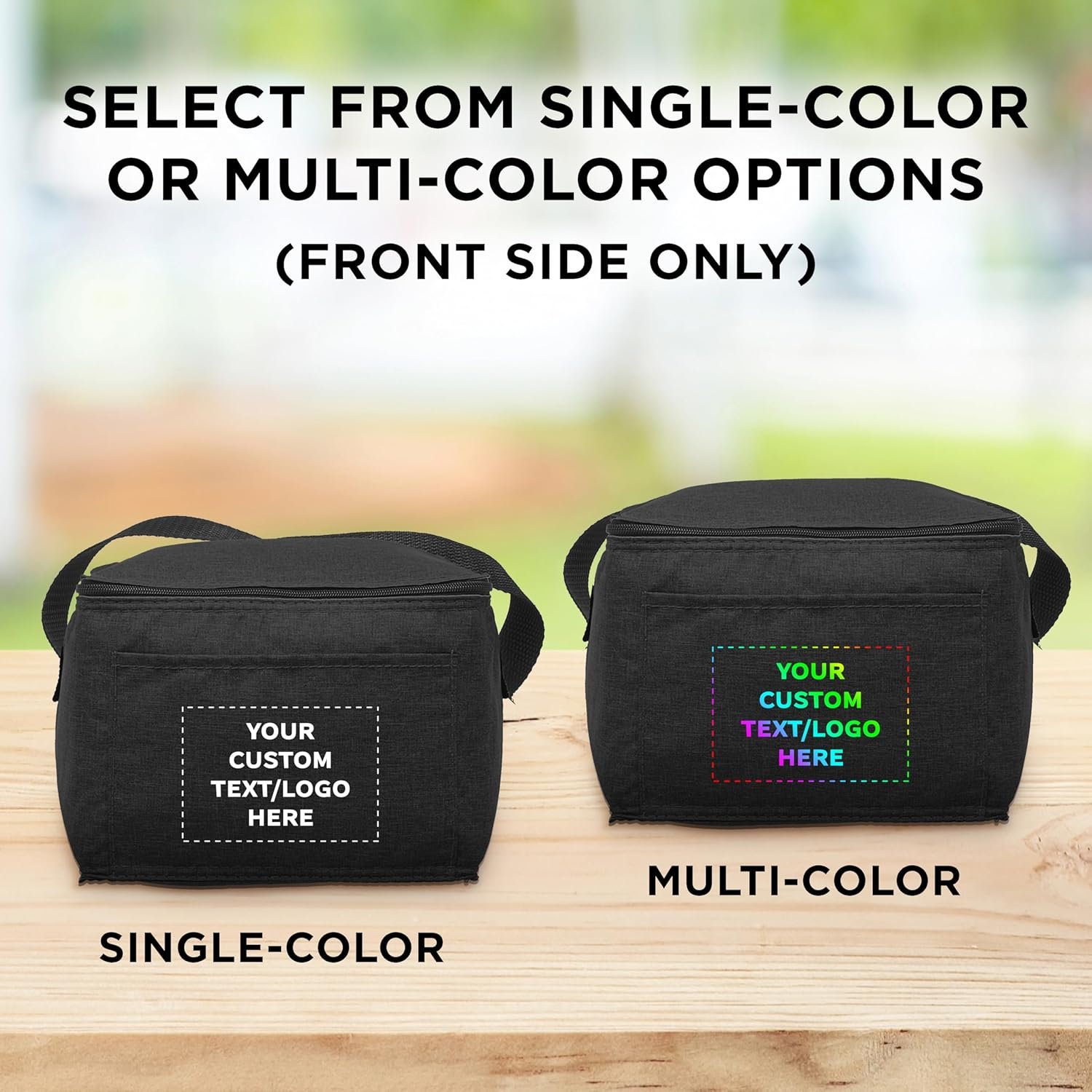 Grossiste Sac à déjeuner isotherme personnalisé, ensemble de 10/50/100 - Fabricant de sacs en vrac - Logo personnalisé parfait pour le travail, les voyages, événements en plein air - Noir Grossiste Sac à déjeuner isotherme personnalisé, ensemble de 10/50/100 - Fabricant de sacs en vrac - Logo personnalisé parfait pour le travail, les voyages, événements en plein air - Noir