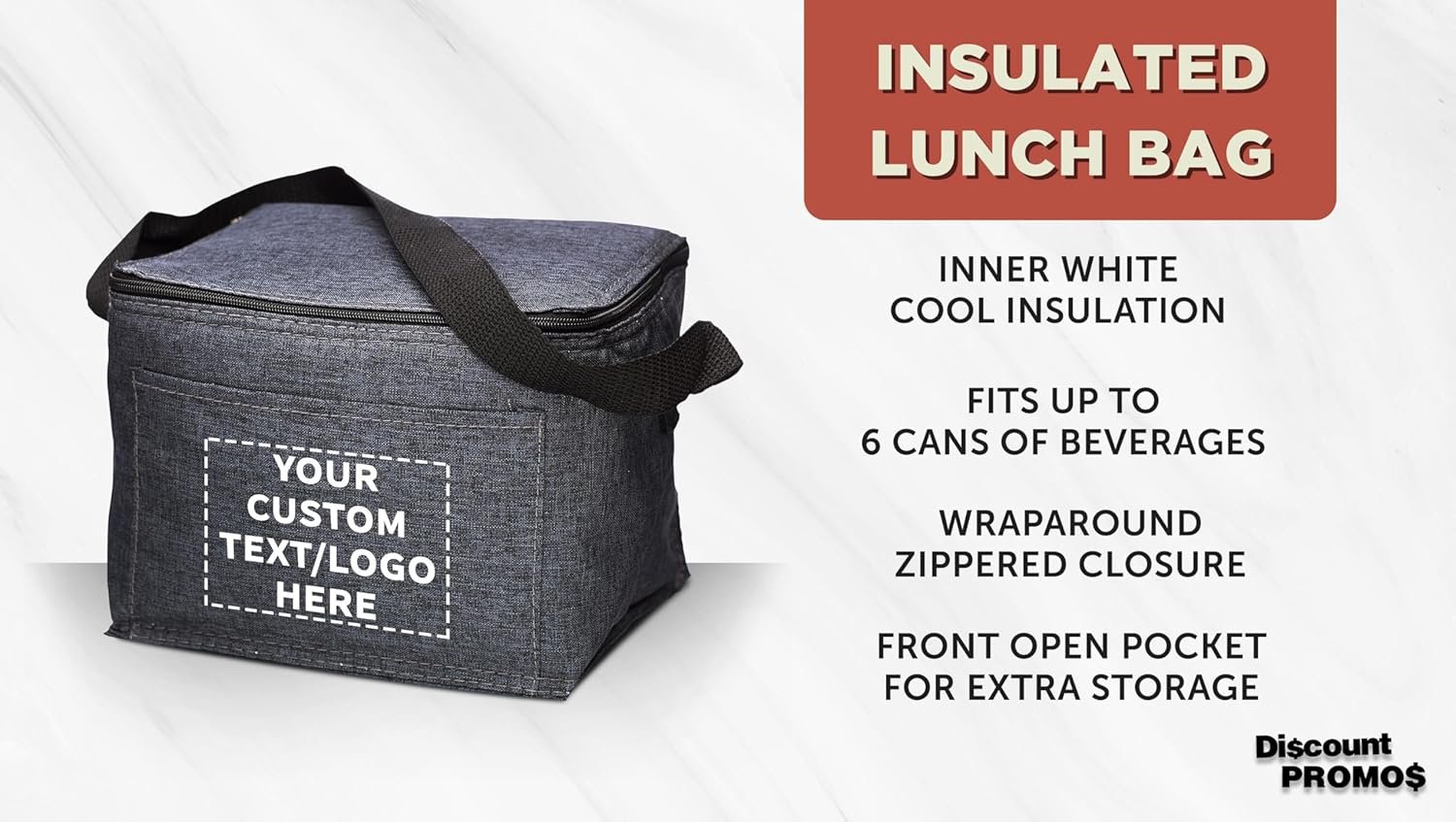 Grossiste Sac à déjeuner isotherme personnalisé, ensemble de 10/50/100 - Fabricant de sacs en vrac - Logo personnalisé parfait pour le travail, les voyages, événements en plein air - Noir Grossiste Sac à déjeuner isotherme personnalisé, ensemble de 10/50/100 - Fabricant de sacs en vrac - Logo personnalisé parfait pour le travail, les voyages, événements en plein air - Noir