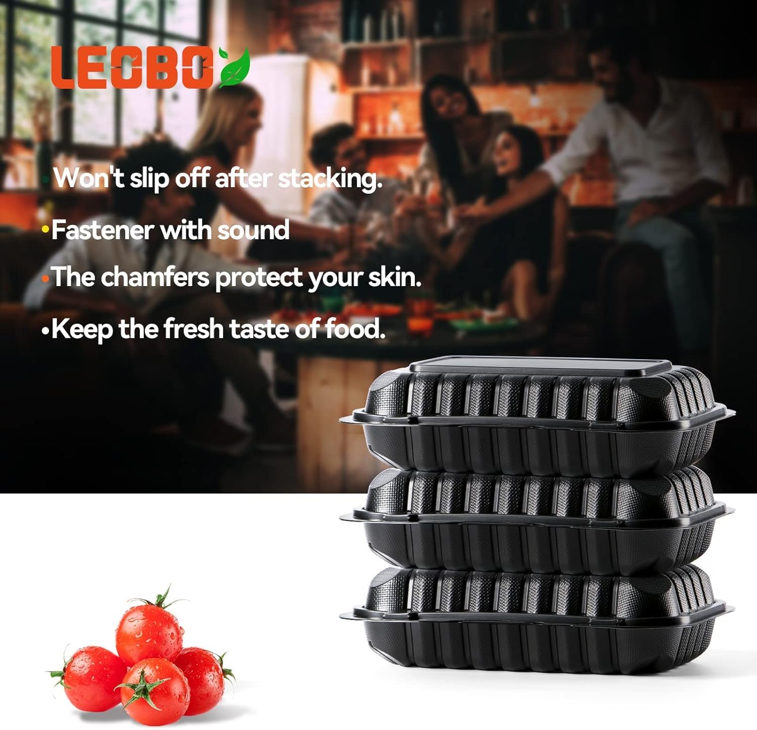 Containers à emporter 27 oz, boîte en plastique sans BPA 50-Pack, design clamshell réutilisable pour stockage alimentaire, fournisseur de conteneurs, idéal pour le déjeuner et la salade, OEM. Containers à emporter 27 oz, boîte en plastique sans BPA 50-Pack, design clamshell réutilisable pour stockage alimentaire, fournisseur de conteneurs, idéal pour le déjeuner et la salade, OEM.