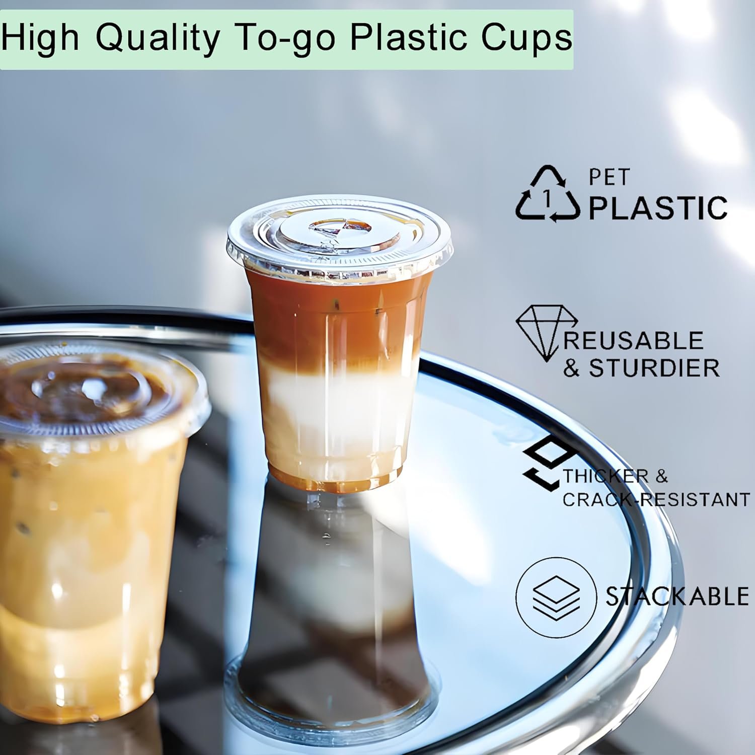 Grossiste en gobelets en plastique clairs de 12 oz avec couvercles et pailles, avec logo personnalisé, fabriqués par un fournisseur, gobelets jetables avec étiquettes personnalisées pour café glacé et autres boissons froides.