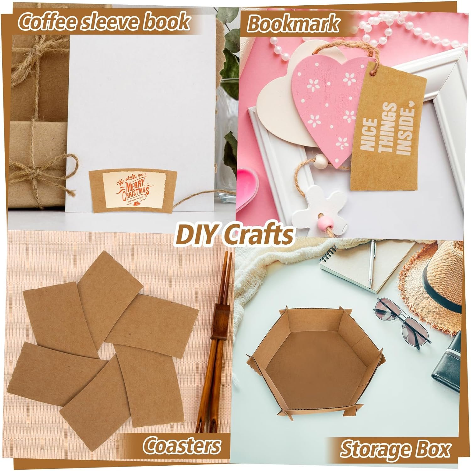 Grossiste en Vrac 50PCS Manchons à Café - Manchons Isolants Pour Boissons Chaudes et Froides 12-20oz, OEM Personnalisé pour Protection des Mains en Papier Creux.