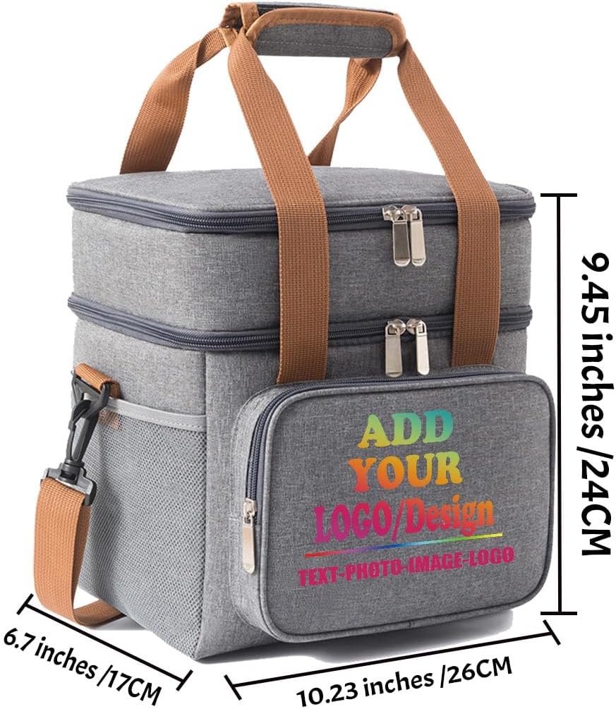 Cooler Bag Isotherme Personnalisé 12L avec Logo Texte Photo - Grossiste Fournisseur OEM - Sac à Lunch Coloré et Pratique