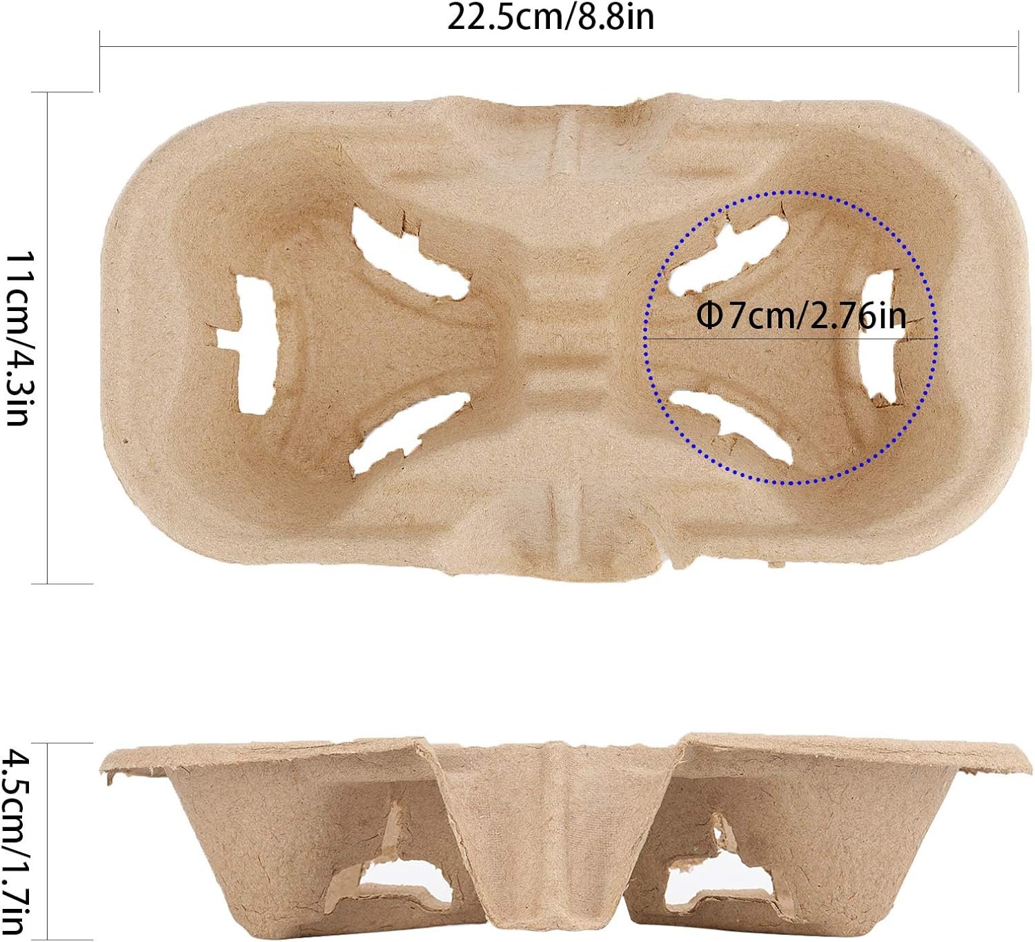 Grossiste 100 Pack de porte-gobelets en pulpe de fibre 2 tasses, support à café jetable pour boissons chaudes ou froides, idéal pour restaurants et bars à jus, marque blanche Fournisseur. Grossiste 100 Pack de porte-gobelets en pulpe de fibre 2 tasses, support à café jetable pour boissons chaudes ou froides, idéal pour restaurants et bars à jus, marque blanche Fournisseur.