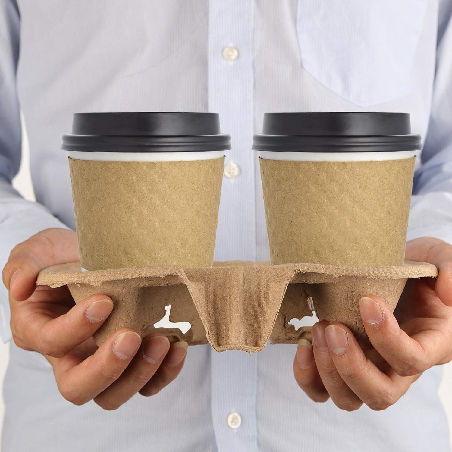 Grossiste 100 Pack de porte-gobelets en pulpe de fibre 2 tasses, support à café jetable pour boissons chaudes ou froides, idéal pour restaurants et bars à jus, marque blanche Fournisseur. Grossiste 100 Pack de porte-gobelets en pulpe de fibre 2 tasses, support à café jetable pour boissons chaudes ou froides, idéal pour restaurants et bars à jus, marque blanche Fournisseur.