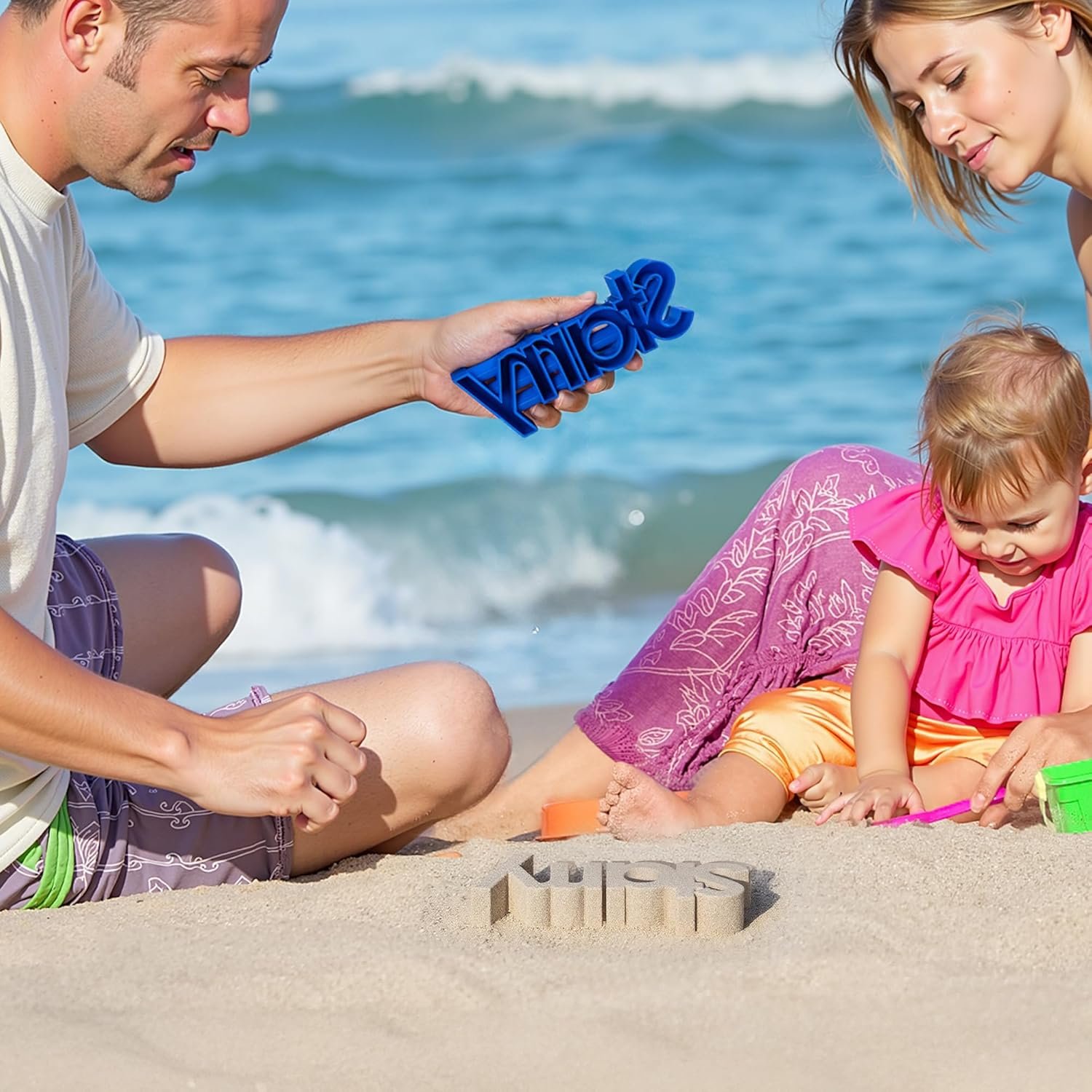 Usine de moulage de sable personnalisé, outils de moulage 3D imprimés multi-couleurs avec nom, 2-7 lettres, essentiels pour les fêtes d'été à la plage, cadeaux d'anniversaire pour la famille et les amis, vente en gros. Usine de moulage de sable personnalisé, outils de moulage 3D imprimés multi-couleurs avec nom, 2-7 lettres, essentiels pour les fêtes d'été à la plage, cadeaux d'anniversaire pour la famille et les amis, vente en gros.