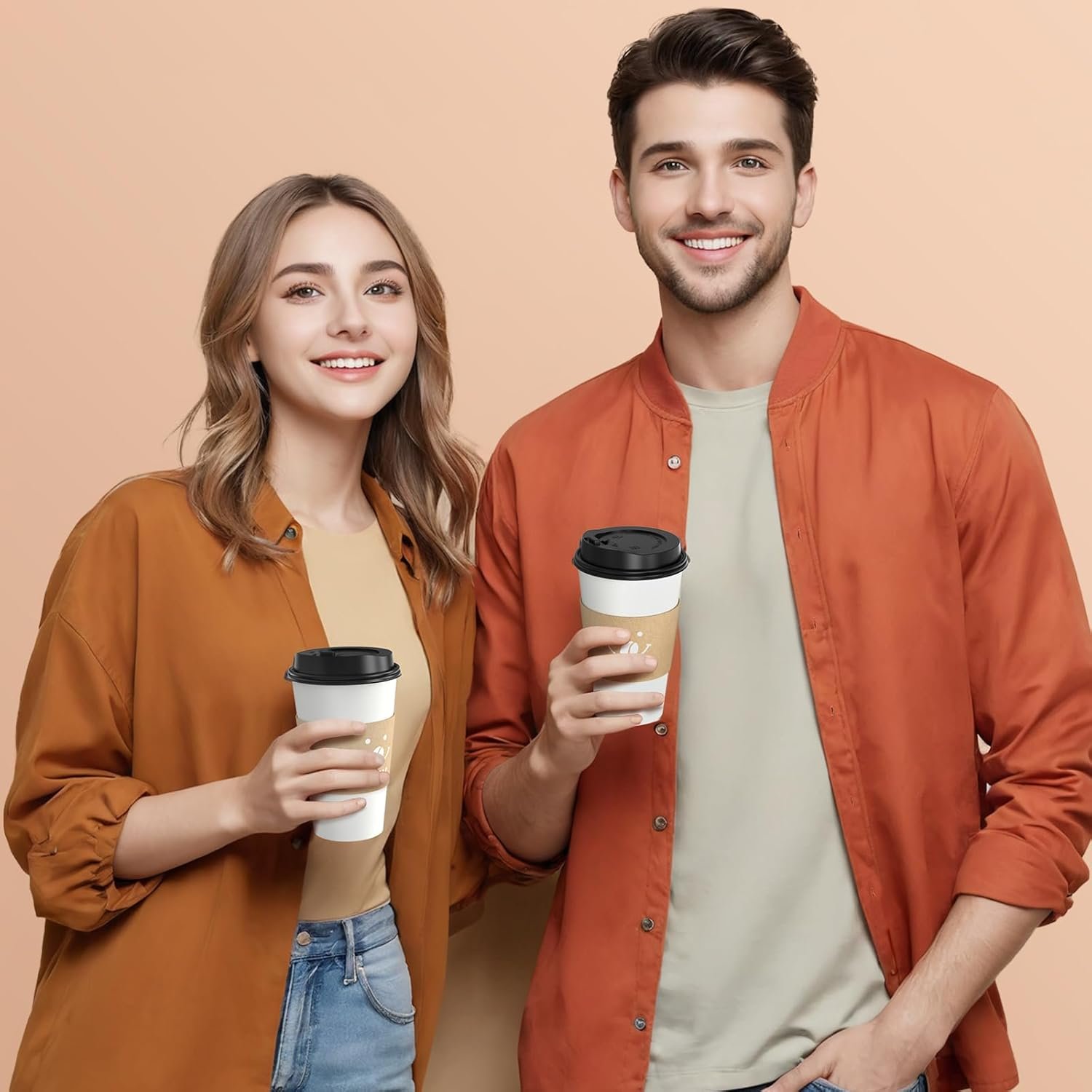 Grossiste de gobelets à café jetables de 16 onces avec couvercles et manchons, Vente en Gros de gobelets pour boissons chaudes, Fabricant de gobelets en papier en vrac 100 unités Grossiste de gobelets à café jetables de 16 onces avec couvercles et manchons, Vente en Gros de gobelets pour boissons chaudes, Fabricant de gobelets en papier en vrac 100 unités