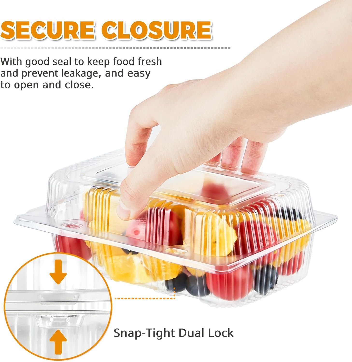 Grossiste conteneurs alimentaires en plastique transparent avec couvercles, 40 unités, conteneurs à emporter solides, fabricés pour desserts, morceaux de gâteau, sandwichs, salades et biscuits (7,2 × 4,7 × 3 pouces), OEM disponible. Grossiste conteneurs alimentaires en plastique transparent avec couvercles, 40 unités, conteneurs à emporter solides, fabricés pour desserts, morceaux de gâteau, sandwichs, salades et biscuits (7,2 × 4,7 × 3 pouces), OEM disponible.