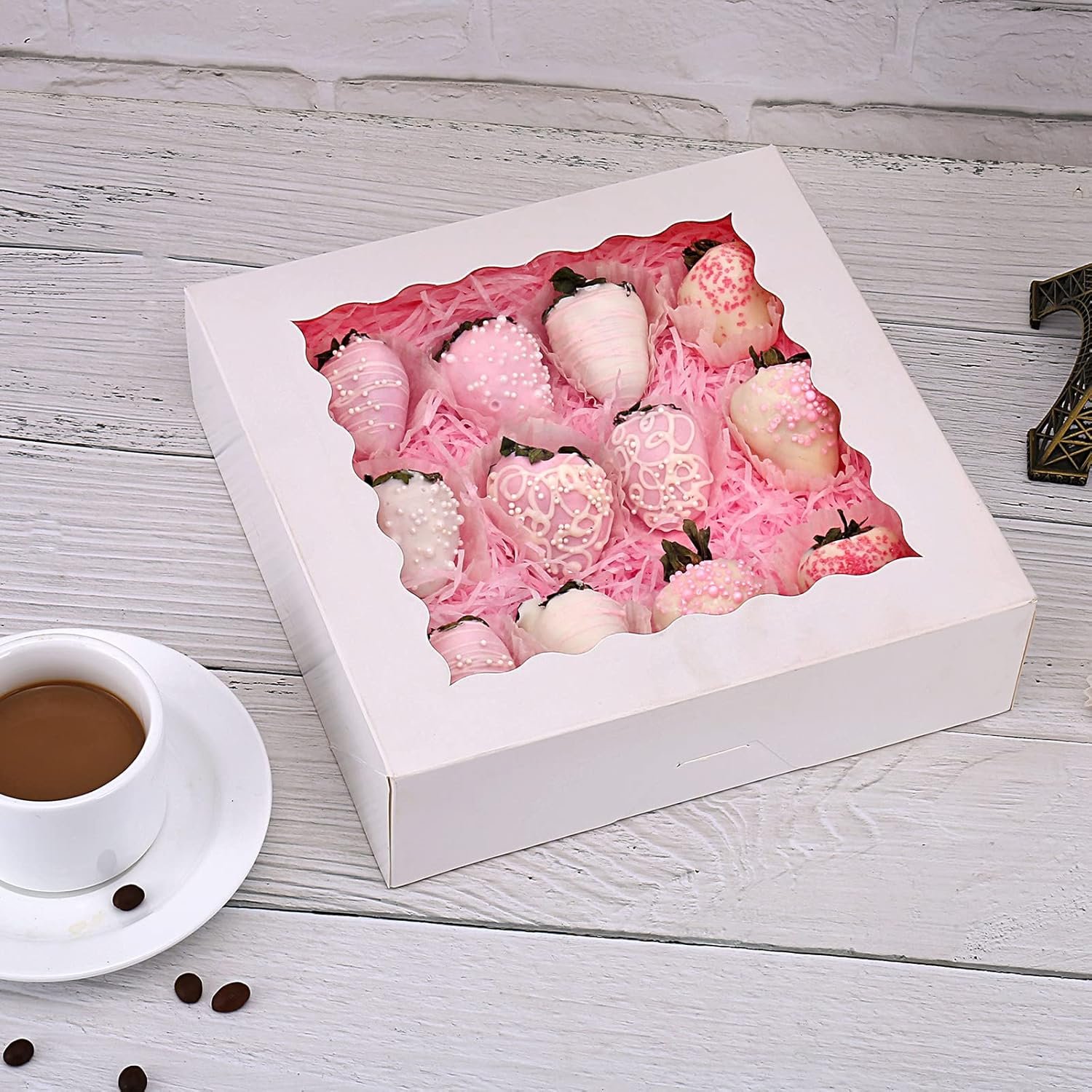 Grossiste en Vrac : Boîtes à tarte avec fenêtre, 20 pièces, 9