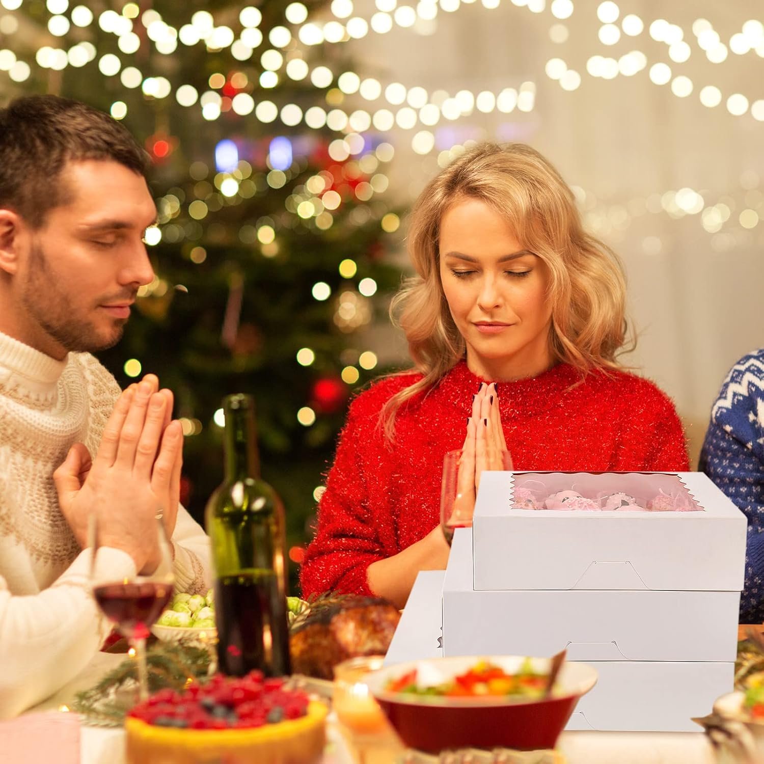 Grossiste en Vrac : Boîtes à tarte avec fenêtre, 20 pièces, 9