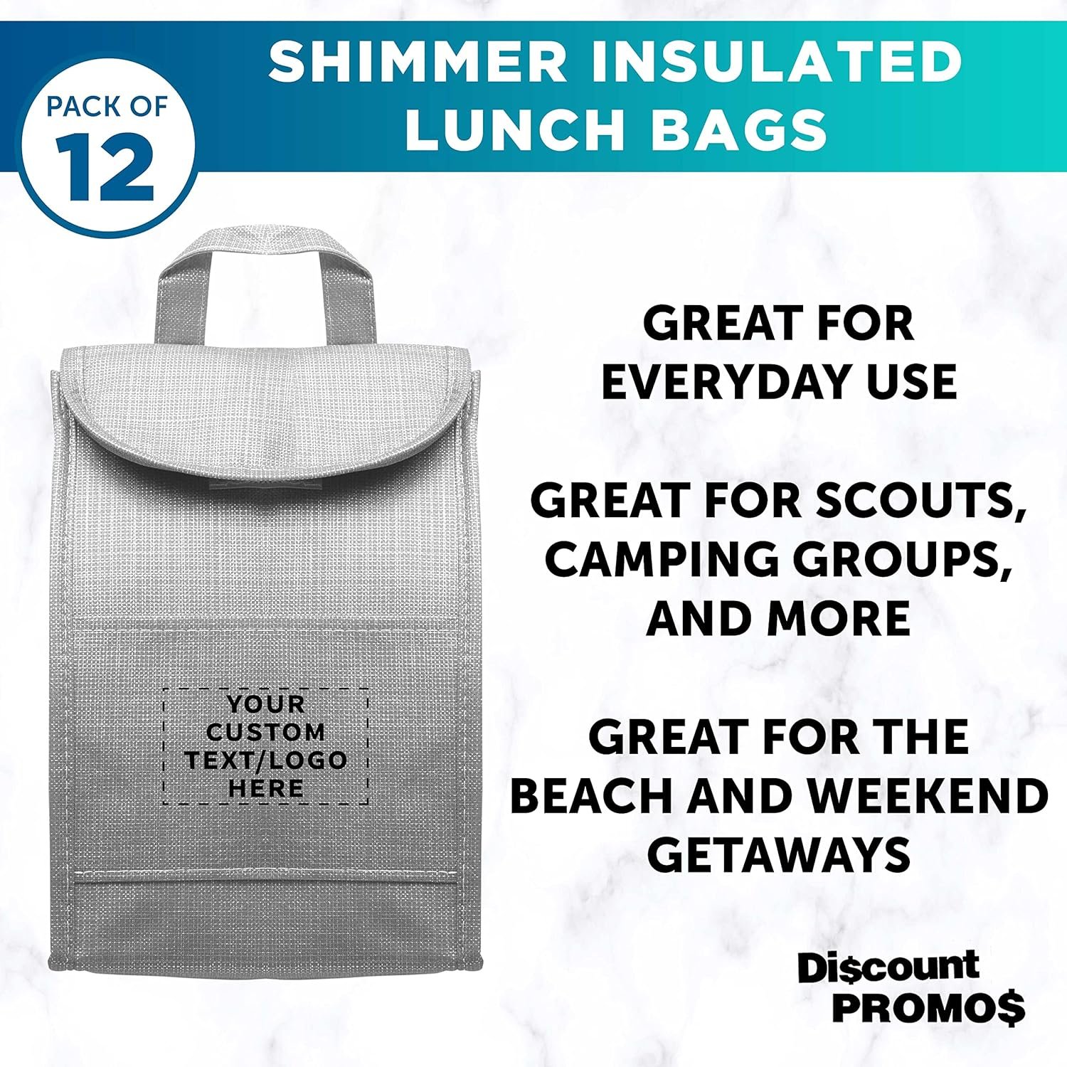 Grossiste Sac à Lunch Isolé Personnalisé avec Brillance, Pack de 12 - Fabricant de Contenants de Repas, Idéal pour le Travail, le Camping et Événements Extérieurs - OEM, Blanc Grossiste Sac à Lunch Isolé Personnalisé avec Brillance, Pack de 12 - Fabricant de Contenants de Repas, Idéal pour le Travail, le Camping et Événements Extérieurs - OEM, Blanc